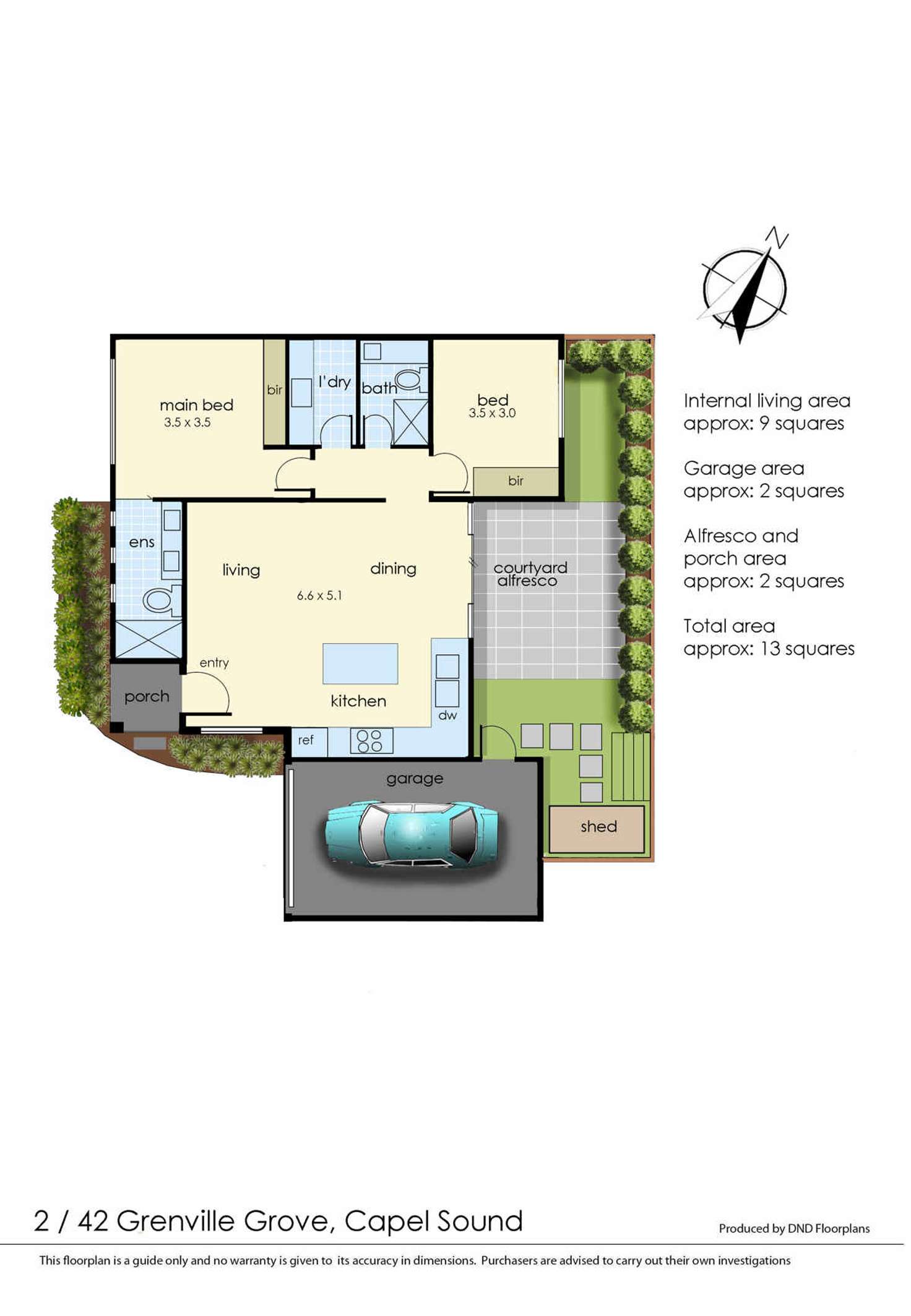 Floorplan of Homely unit listing, 2 & 3/42 Grenville Grove, Capel Sound VIC 3940
