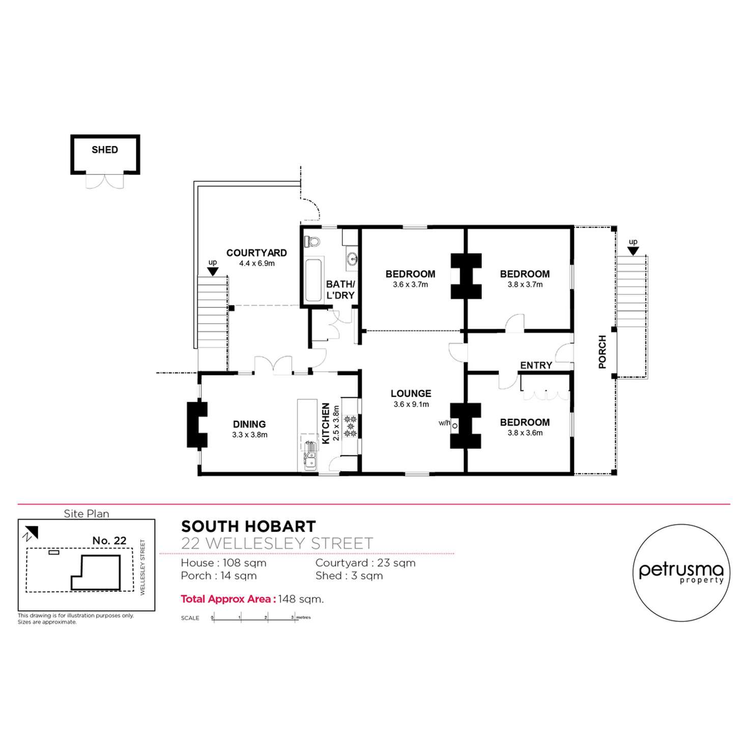 Floorplan of Homely house listing, 22 Wellesley Street, South Hobart TAS 7004