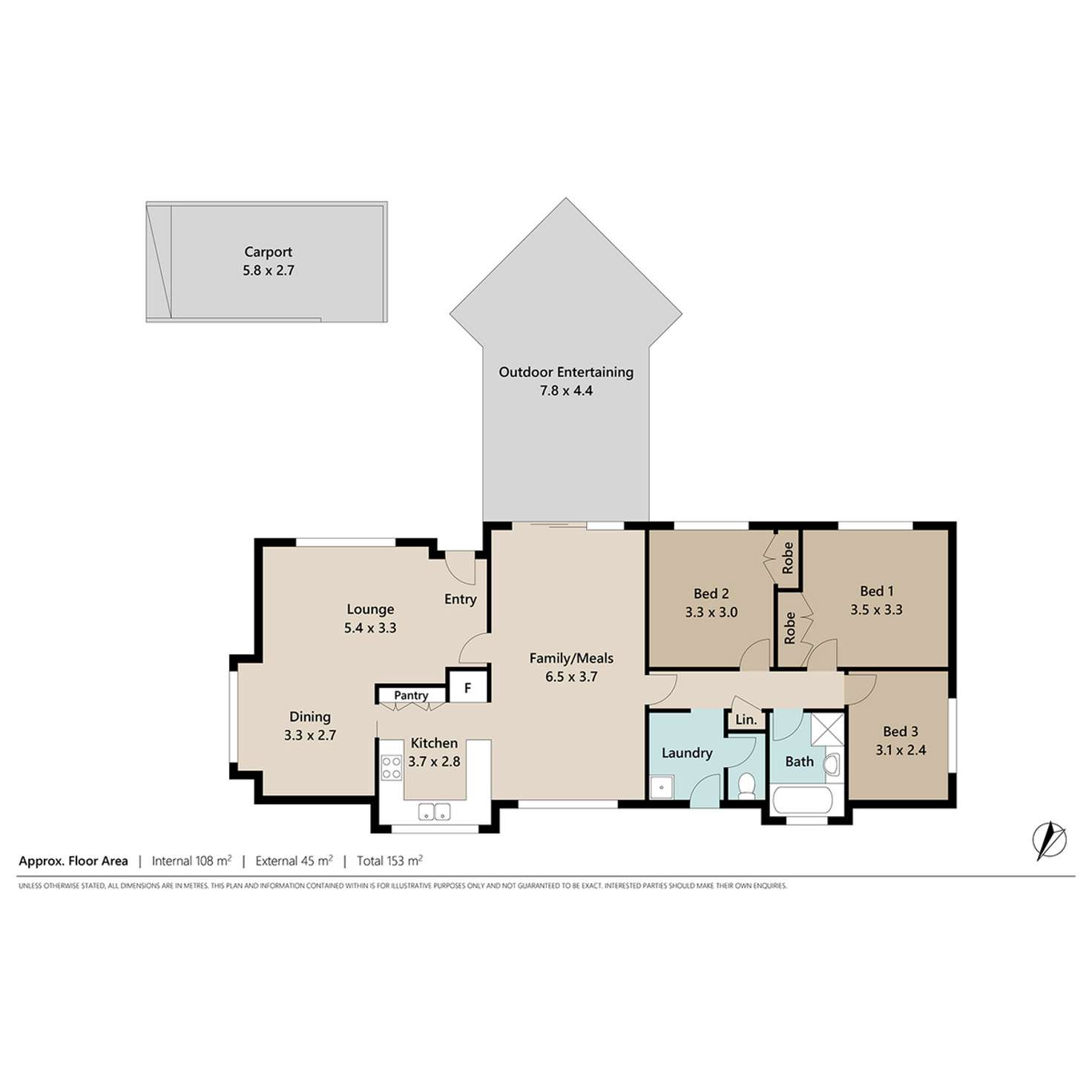 Floorplan of Homely house listing, 5 Eucumbene Drive, Petrie QLD 4502