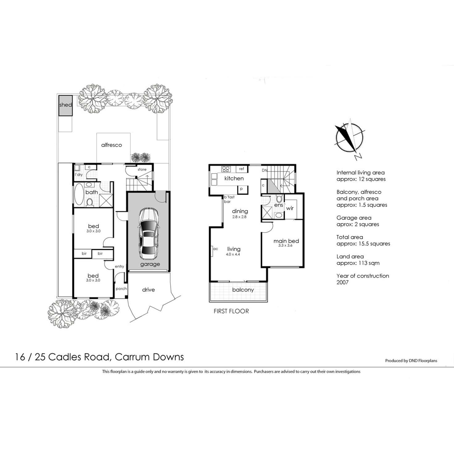 Floorplan of Homely townhouse listing, 16/25 Cadles Road, Carrum Downs VIC 3201