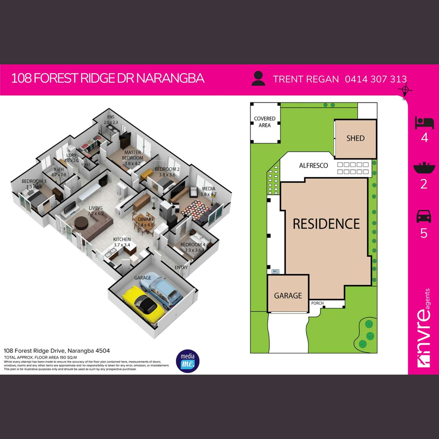 Floorplan of Homely house listing, 108 Forest Ridge Drive, Narangba QLD 4504