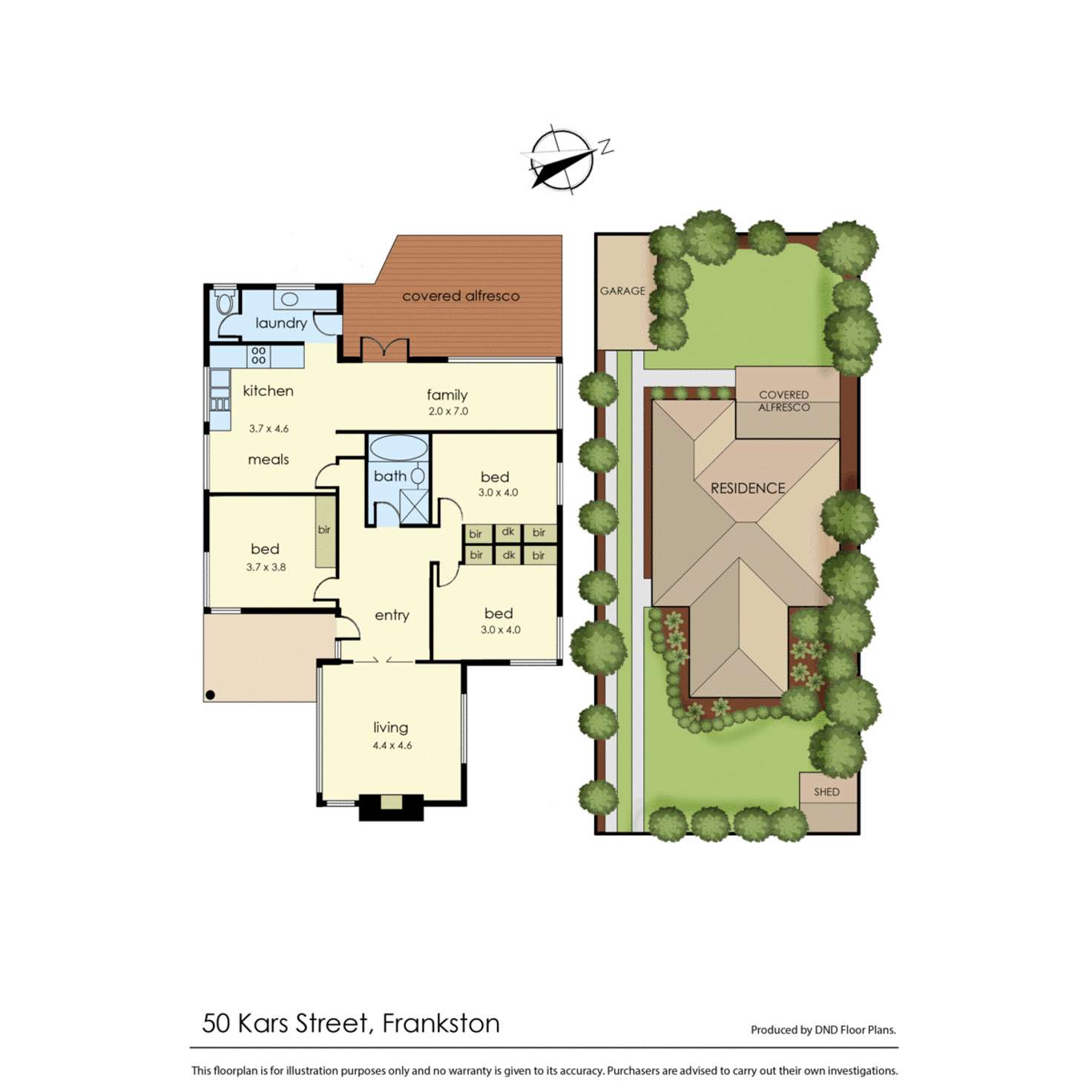 Floorplan of Homely house listing, 50 Kars Street, Frankston VIC 3199