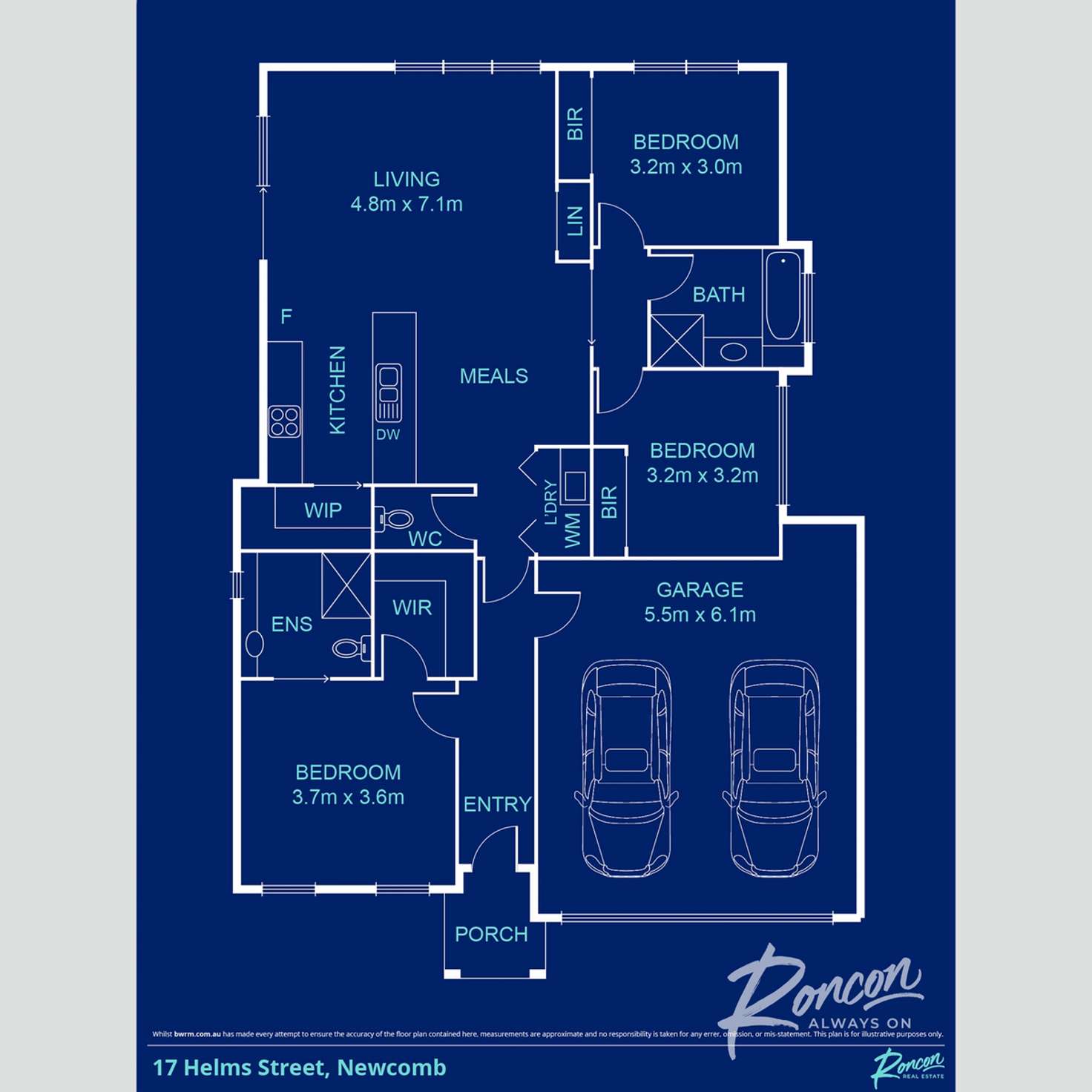 Floorplan of Homely house listing, 17 Helms Street, Newcomb VIC 3219