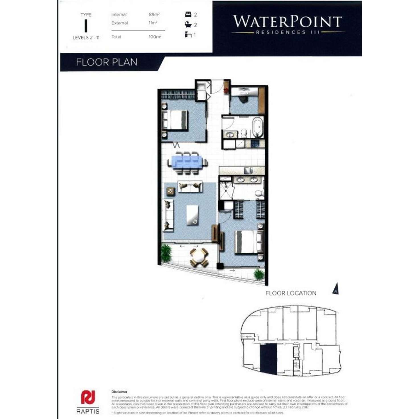 Floorplan of Homely unit listing, 31109/5 Harbour Side Court, Biggera Waters QLD 4216