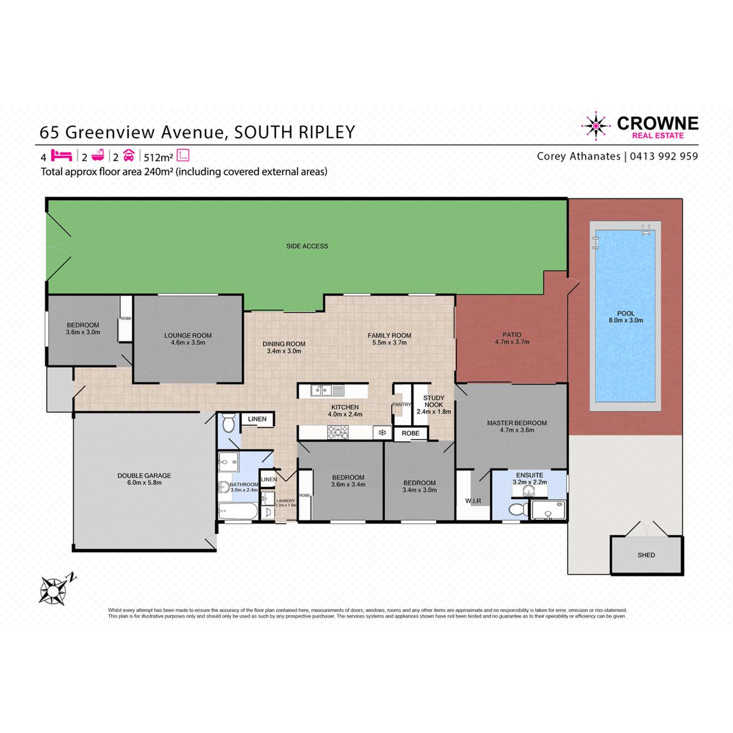 Floorplan of Homely house listing, 65 Greenview Avenue, South Ripley QLD 4306