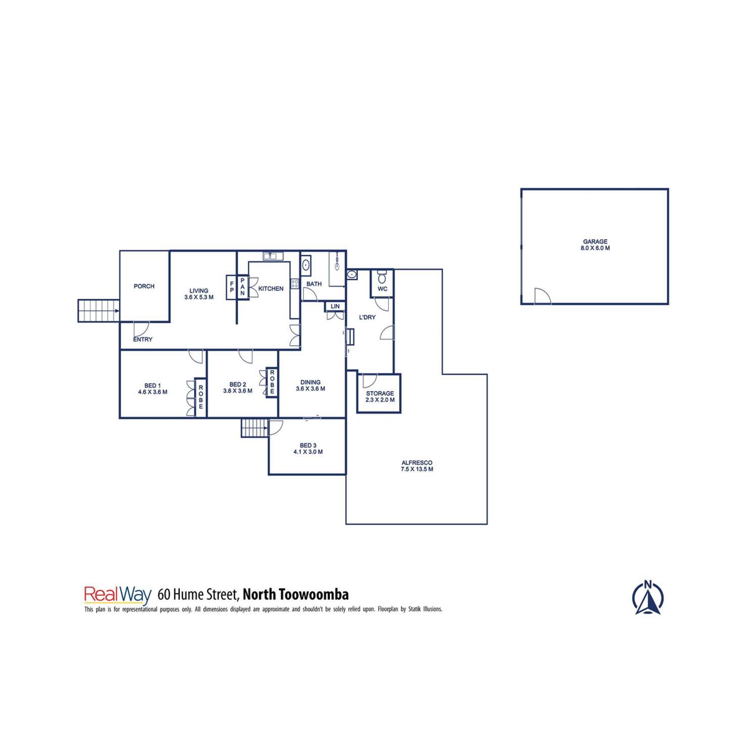 Floorplan of Homely house listing, 60 Hume Street, North Toowoomba QLD 4350