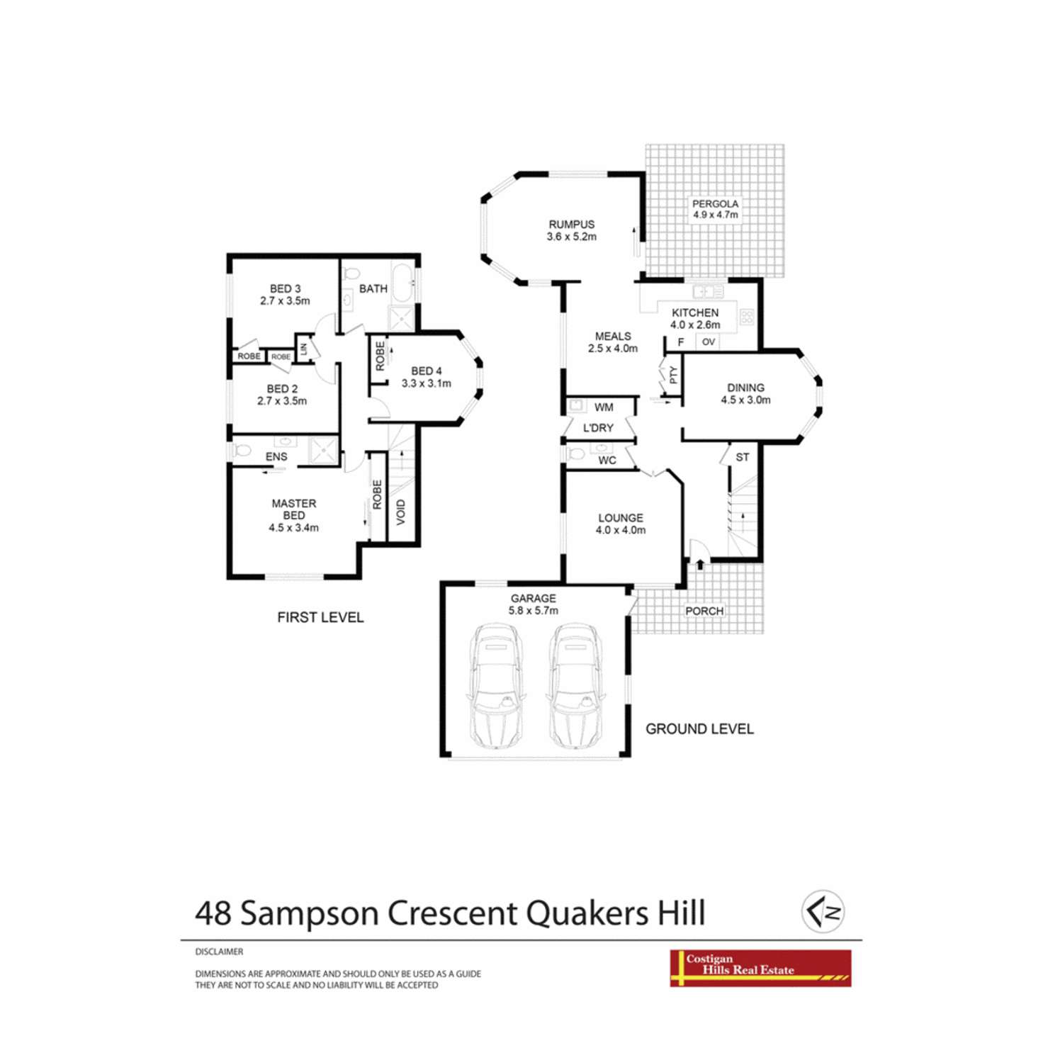 Floorplan of Homely house listing, 48 Sampson Crescent, Quakers Hill NSW 2763