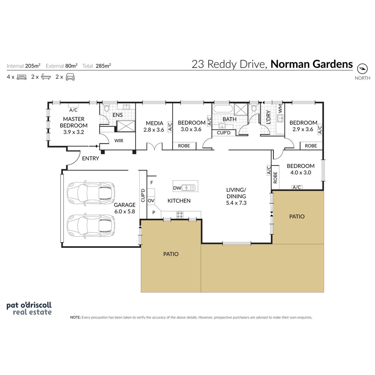 Floorplan of Homely house listing, 23 Reddy Drive, Norman Gardens QLD 4701