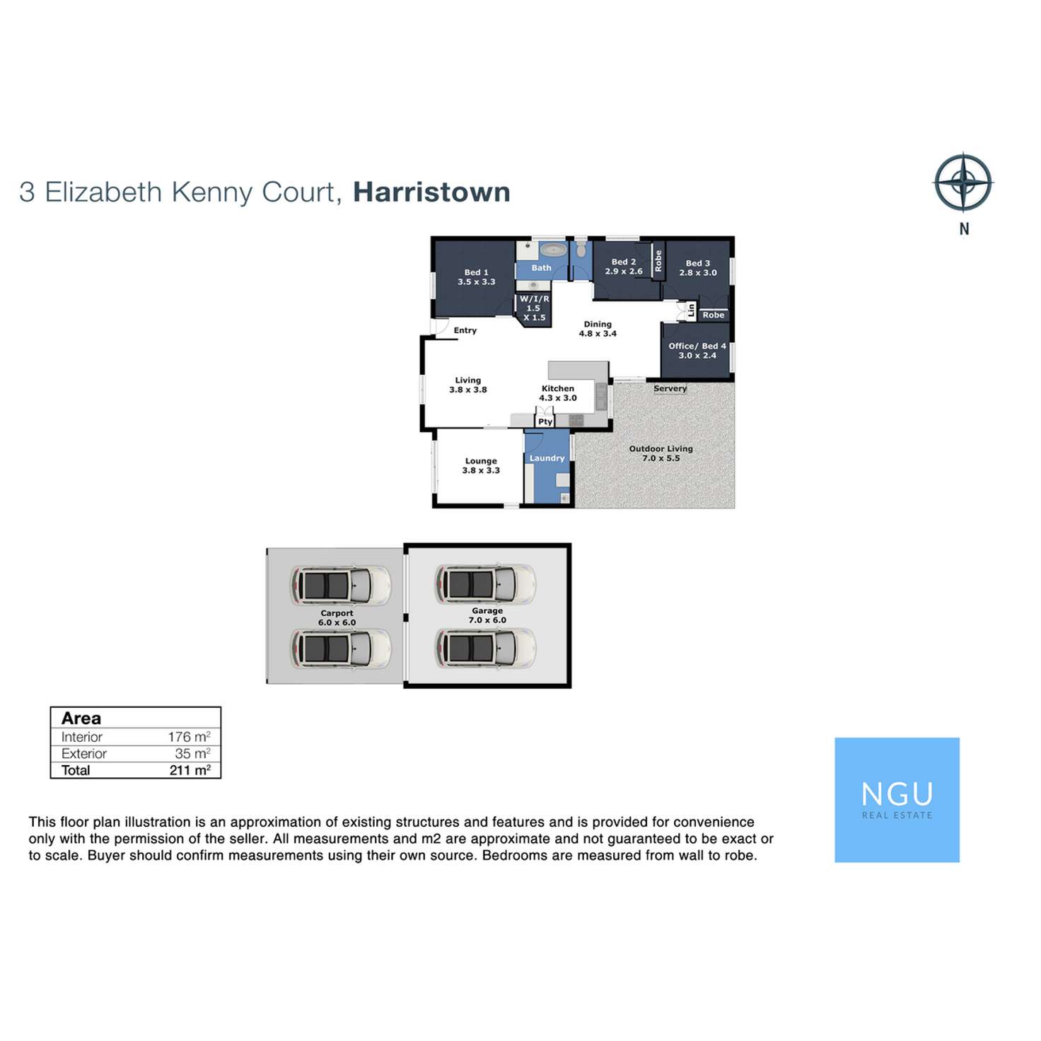 Floorplan of Homely house listing, 3 Elizabeth Kenny Court, Harristown QLD 4350