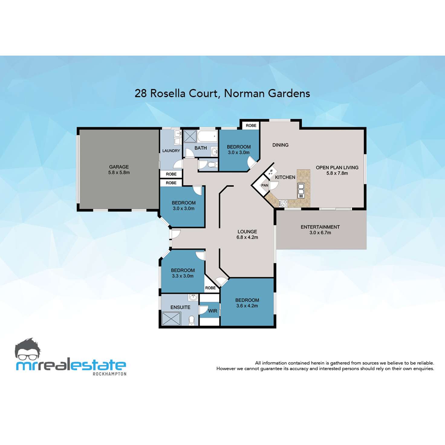 Floorplan of Homely house listing, 28 Rosella Court, Norman Gardens QLD 4701