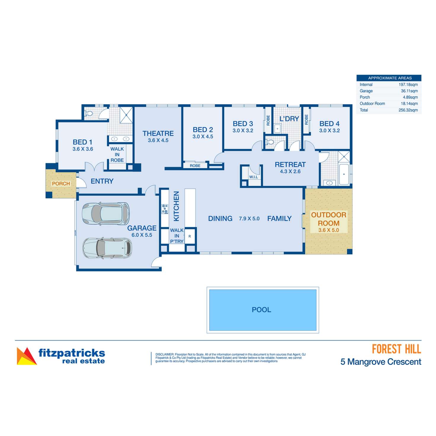 Floorplan of Homely house listing, 5 Mangrove Crescent, Forest Hill NSW 2651