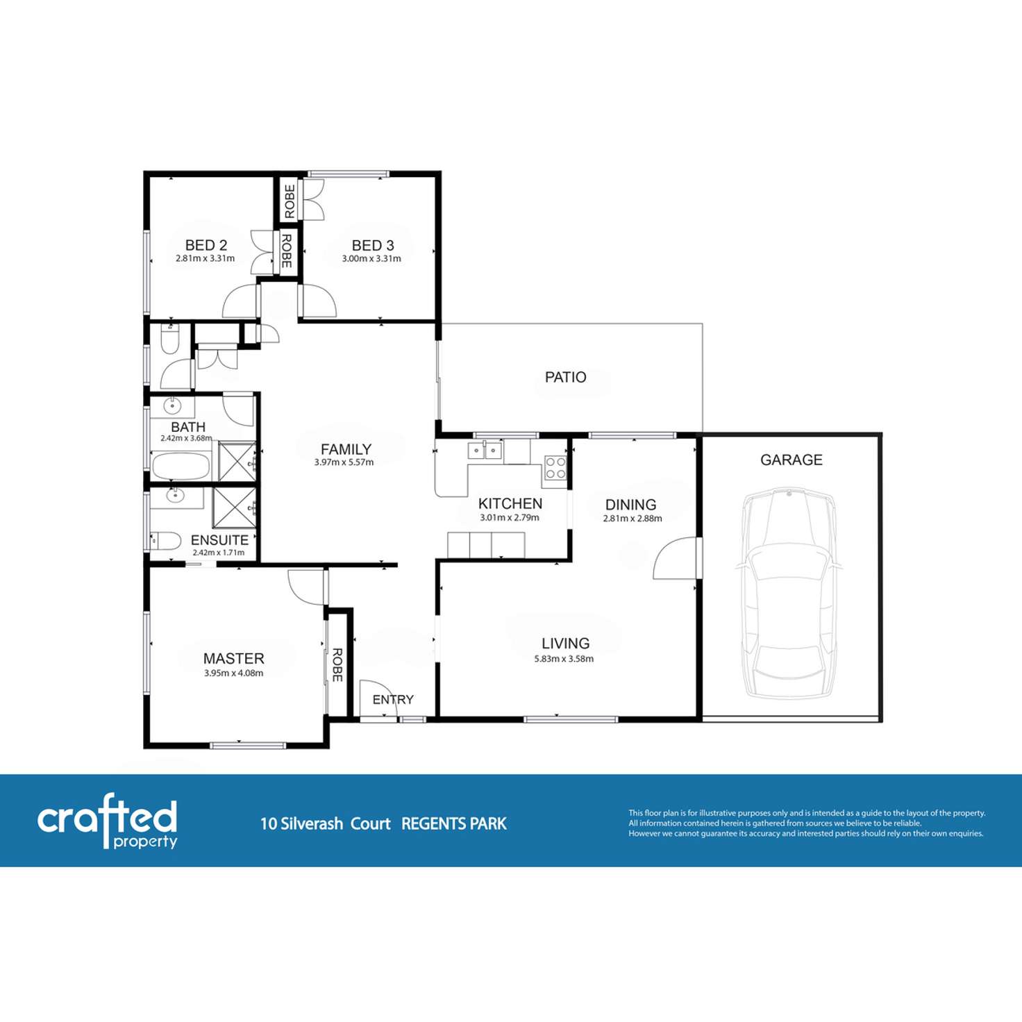 Floorplan of Homely house listing, 10 Silverash Court, Regents Park QLD 4118