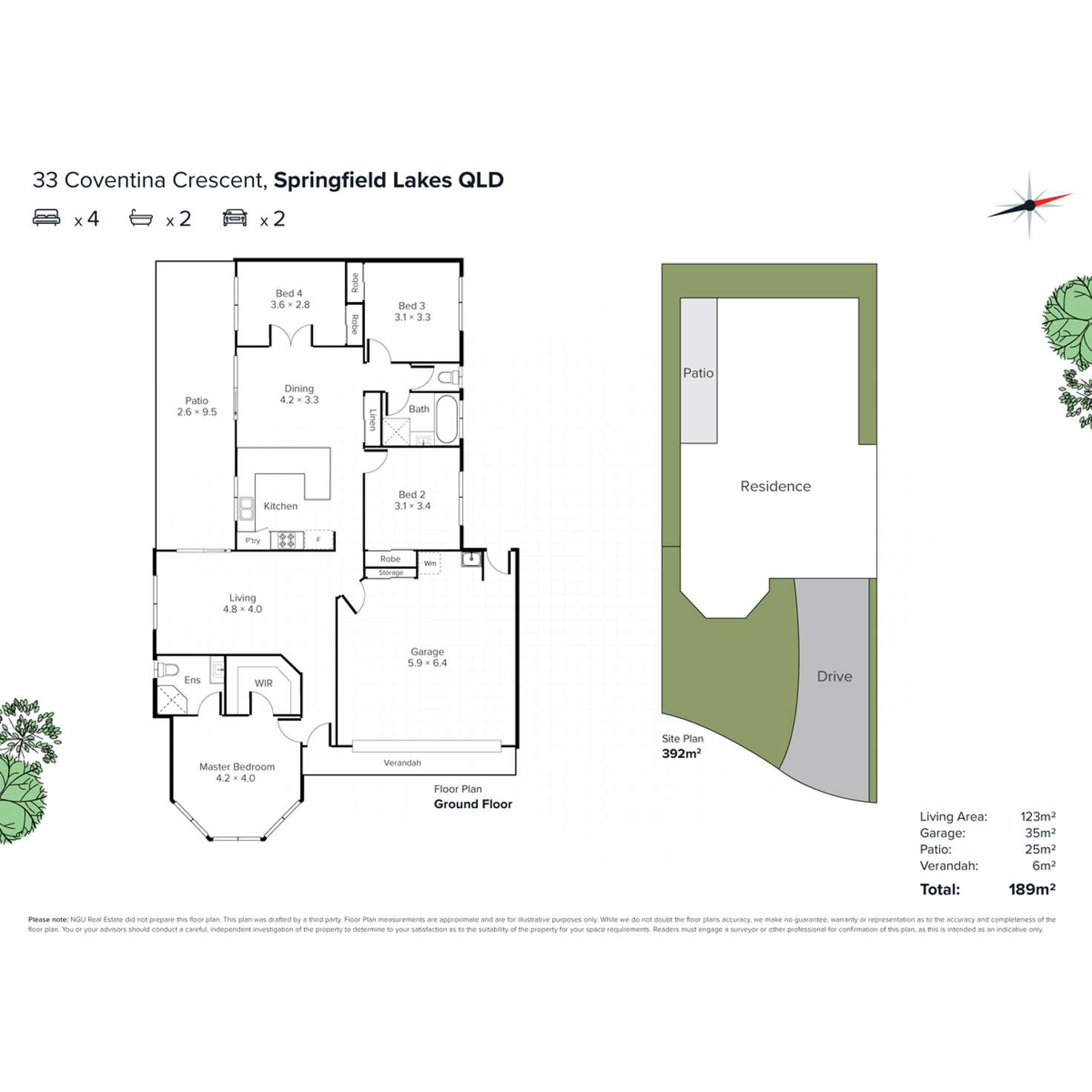 Floorplan of Homely house listing, 33 Coventina Crescent, Springfield Lakes QLD 4300