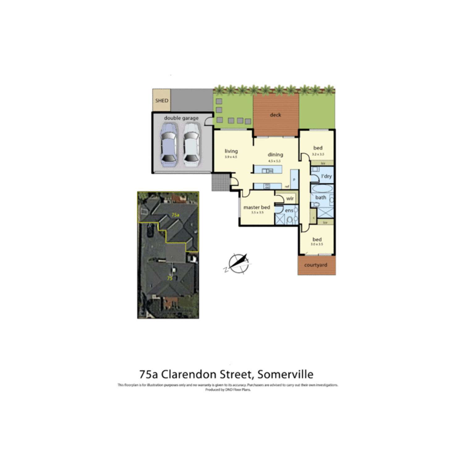 Floorplan of Homely unit listing, 75A Clarendon Drive, Somerville VIC 3912