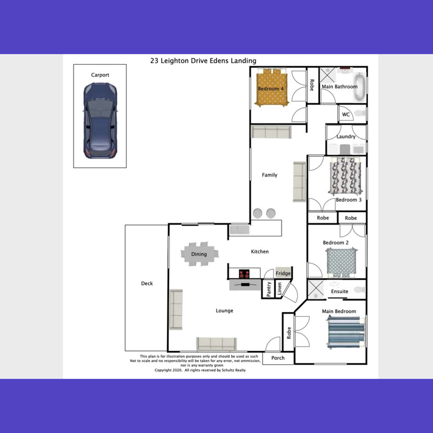 Floorplan of Homely house listing, 23 Leighton Drive, Edens Landing QLD 4207