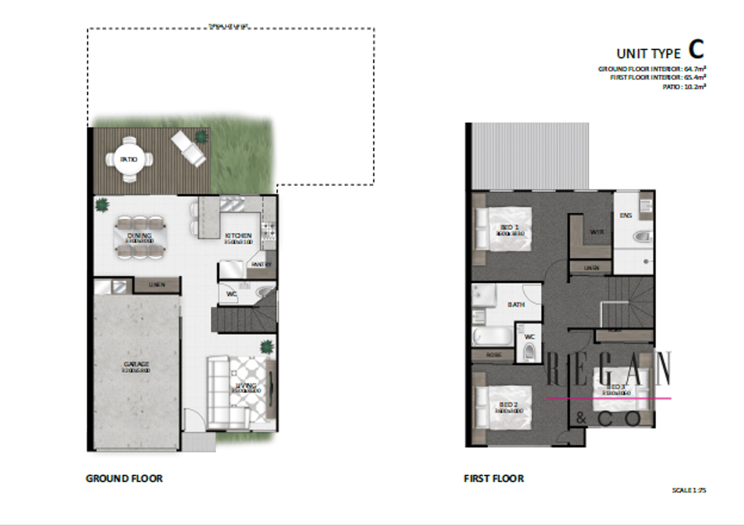 Floorplan of Homely townhouse listing, 24/17 David Street, Burpengary QLD 4505