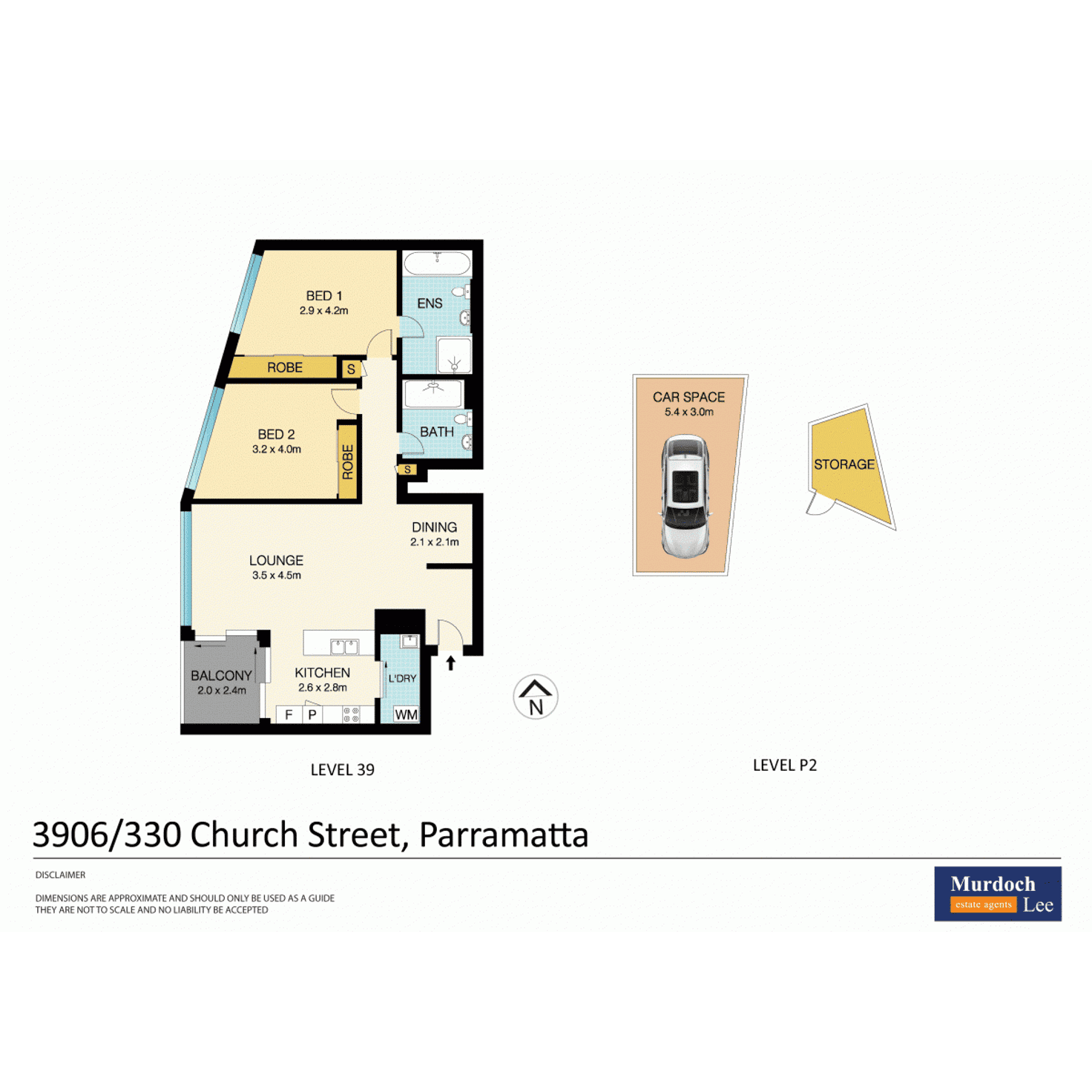 Floorplan of Homely apartment listing, 3906/330 Church Street, Parramatta NSW 2150