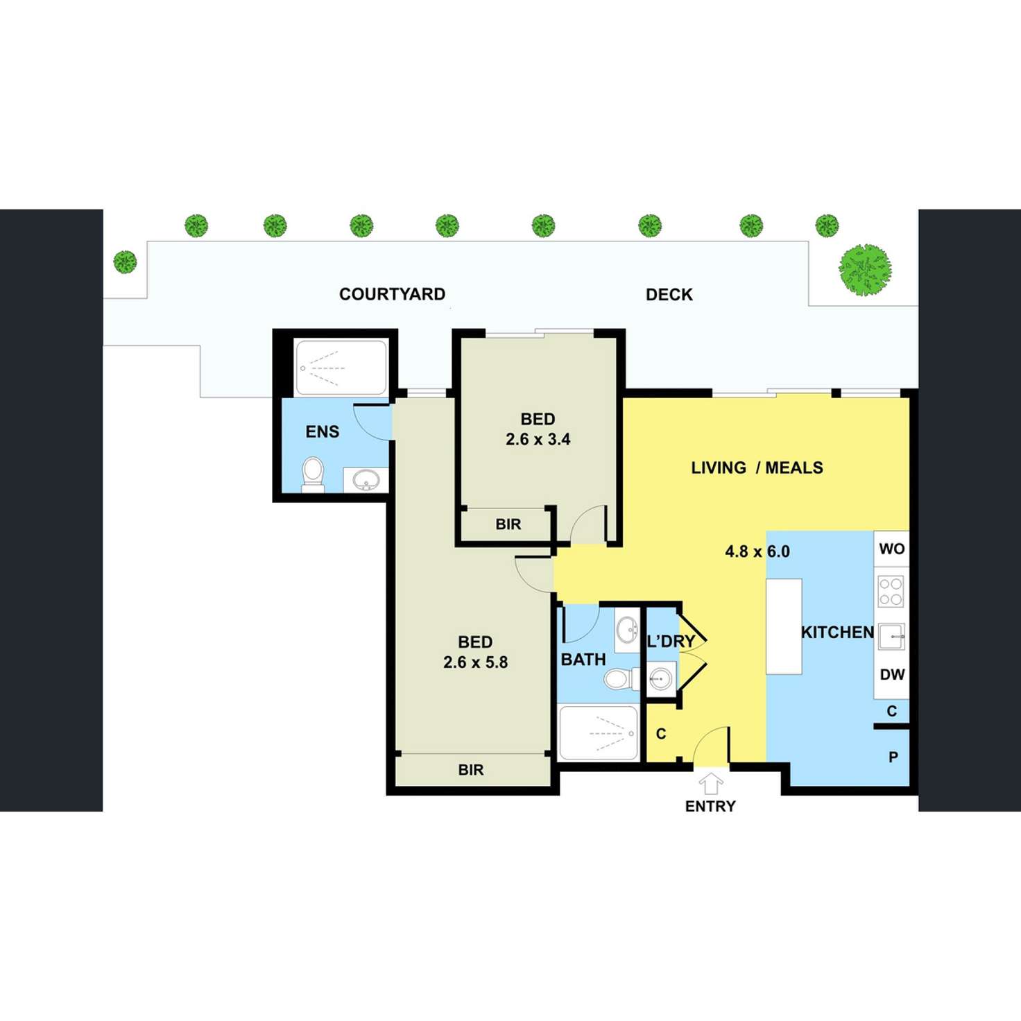 Floorplan of Homely apartment listing, 9/26 Warleigh Grove, Brighton VIC 3186