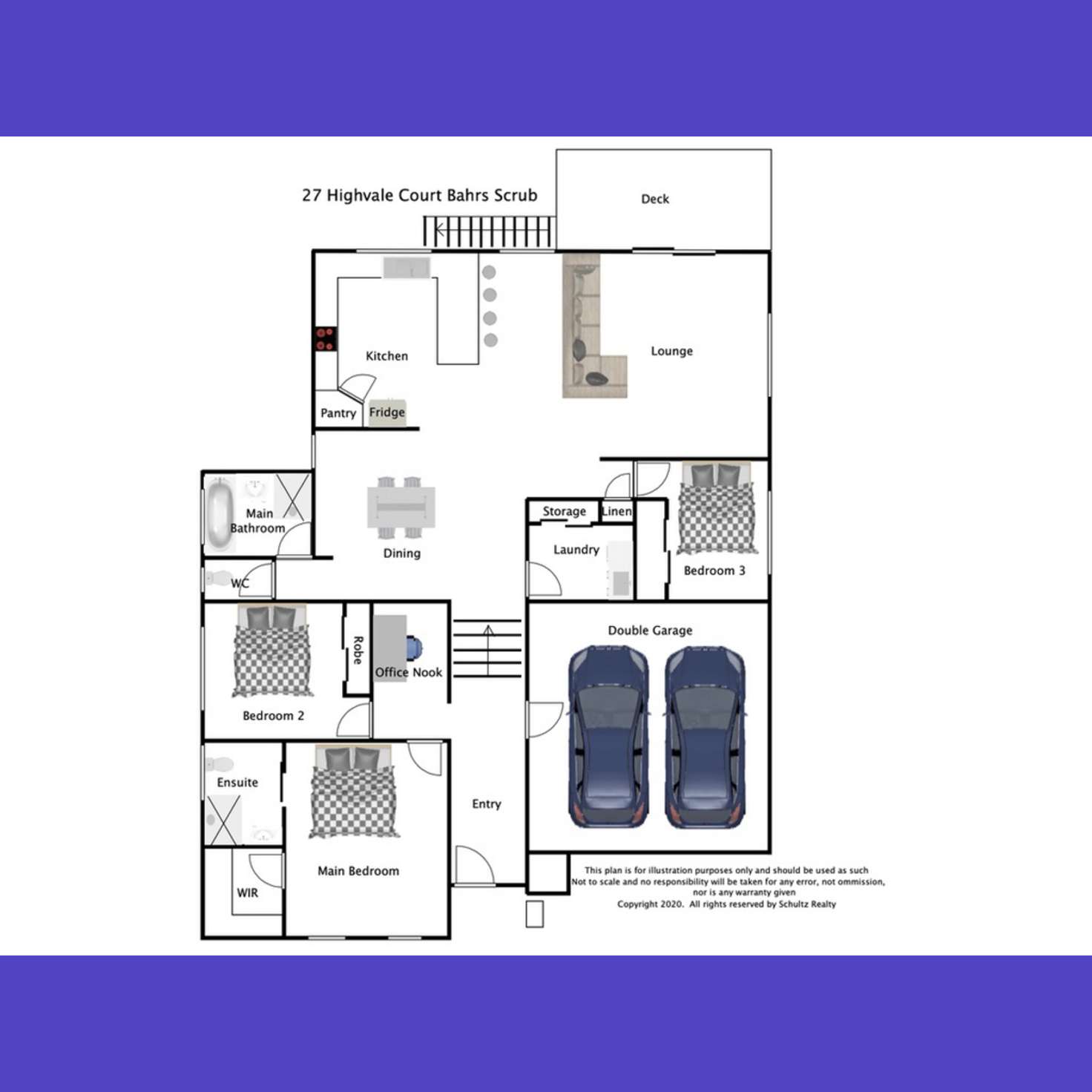 Floorplan of Homely house listing, 27 Highvale Court, Bahrs Scrub QLD 4207