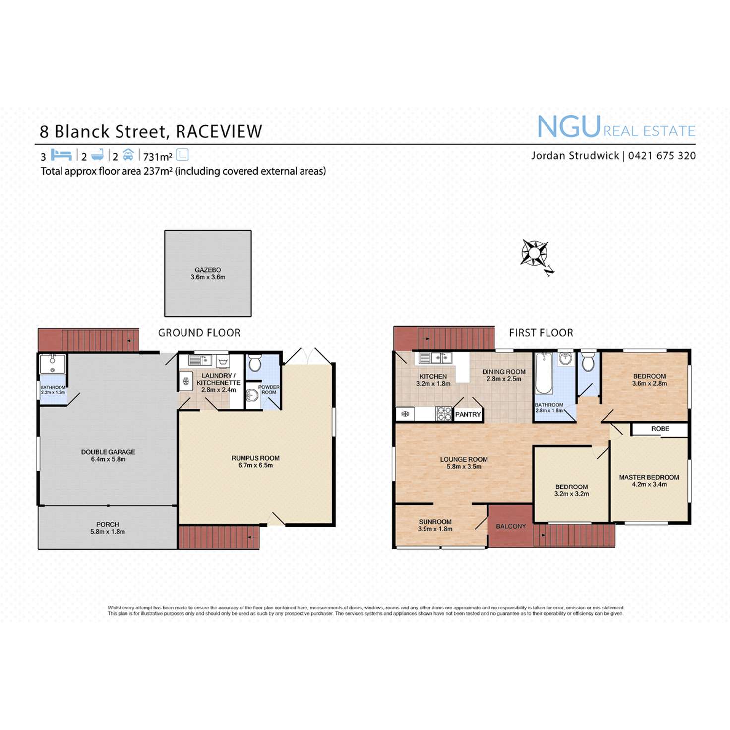 Floorplan of Homely house listing, 8 Blanck Street, Raceview QLD 4305