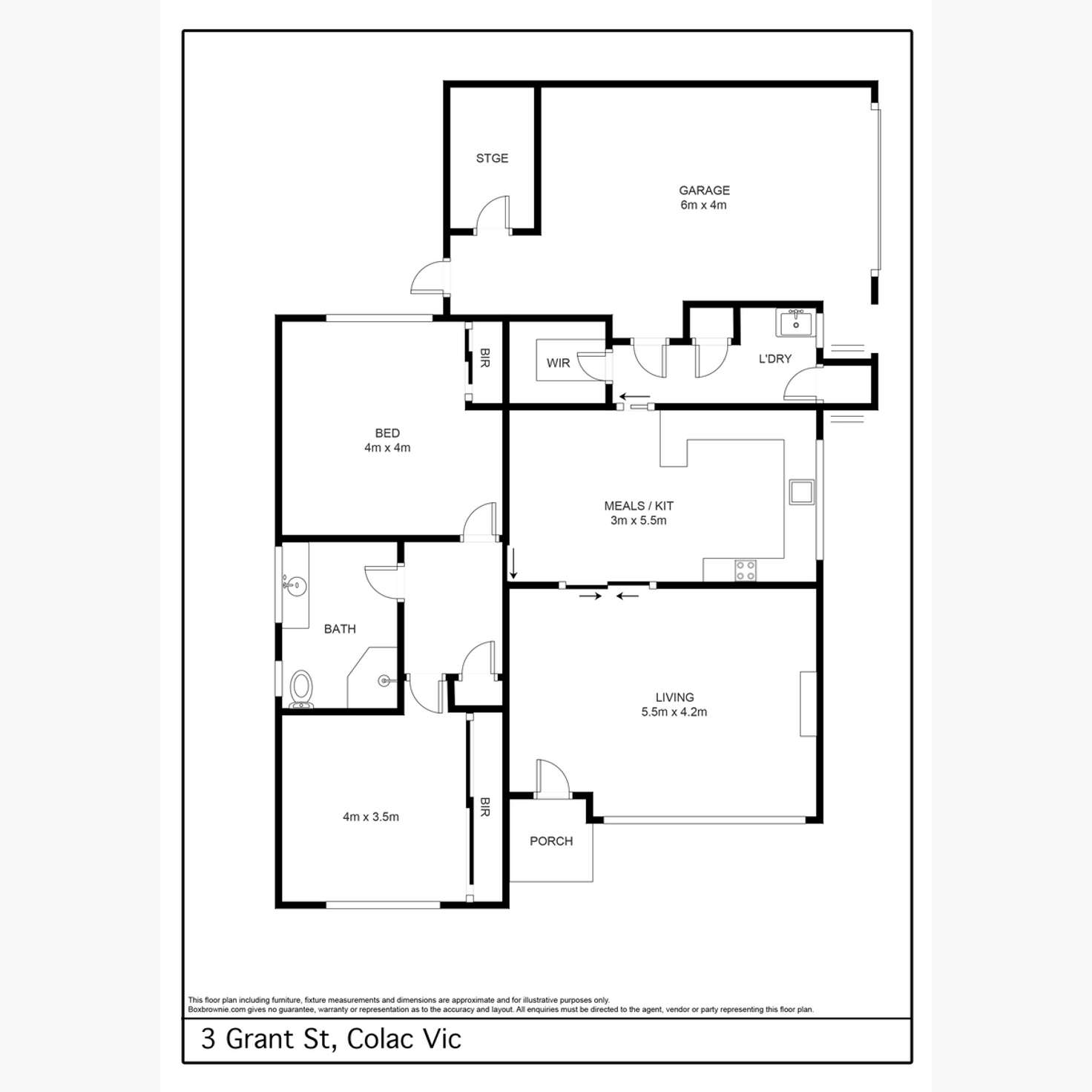 Floorplan of Homely house listing, 3 Grant Street, Colac VIC 3250