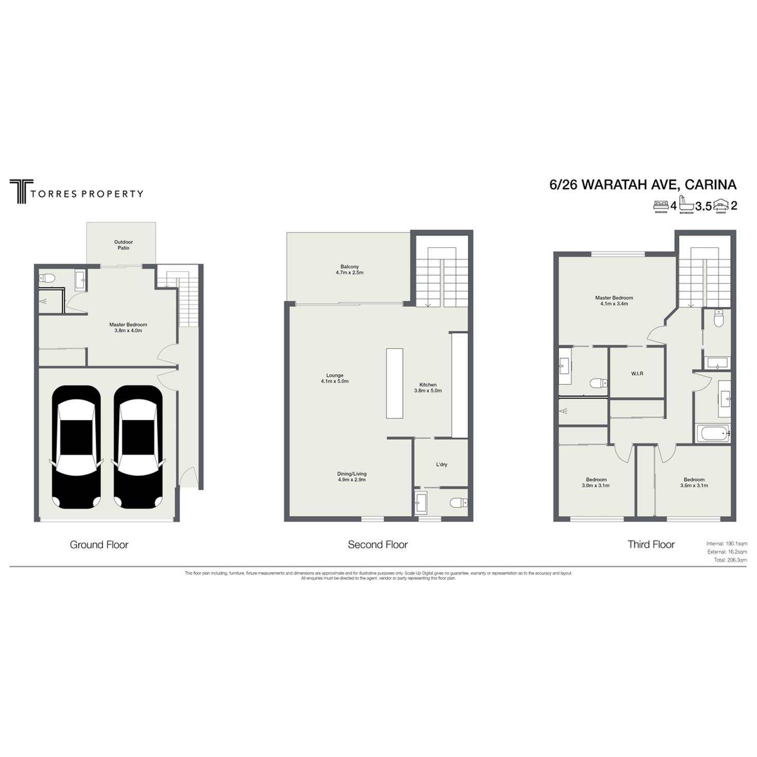 Floorplan of Homely townhouse listing, 6/26 Waratah Avenue, Carina QLD 4152