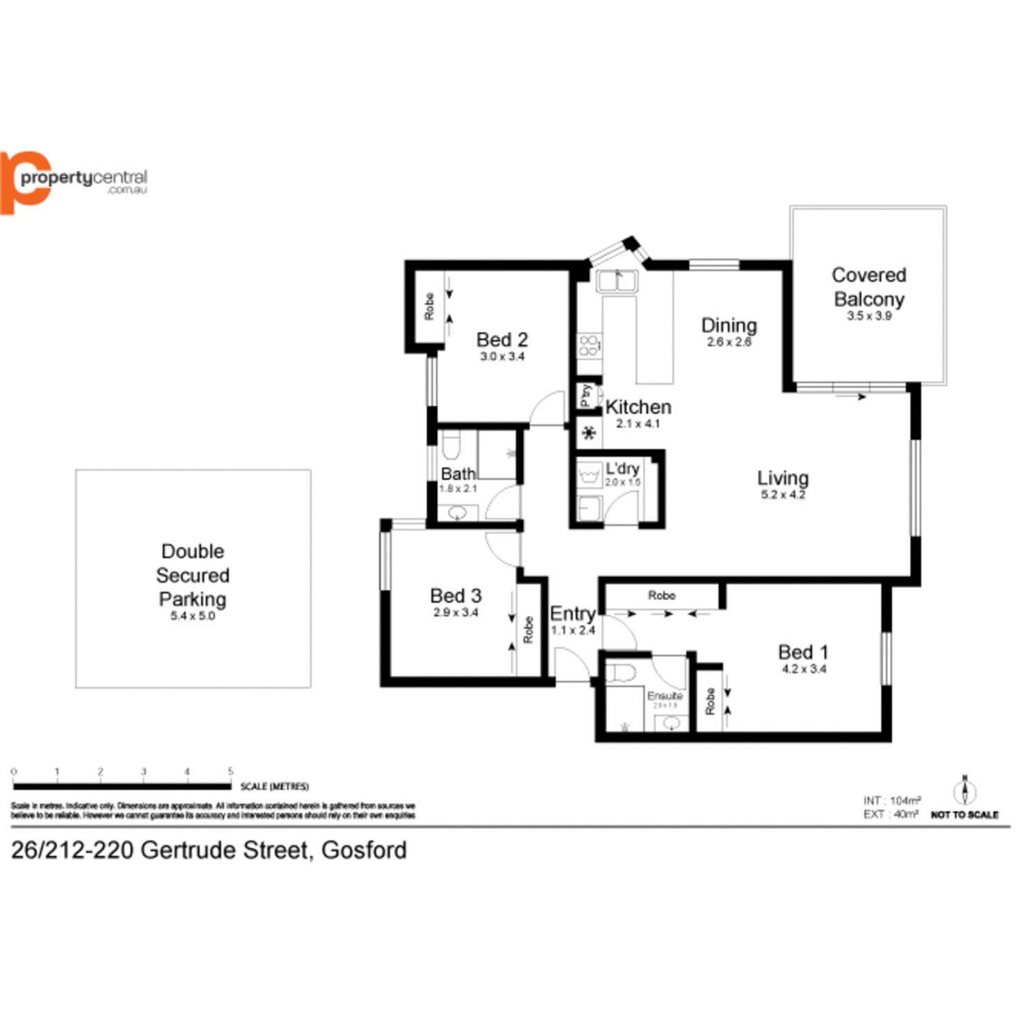 Floorplan of Homely unit listing, 26/212-220 Gertrude Street, North Gosford NSW 2250