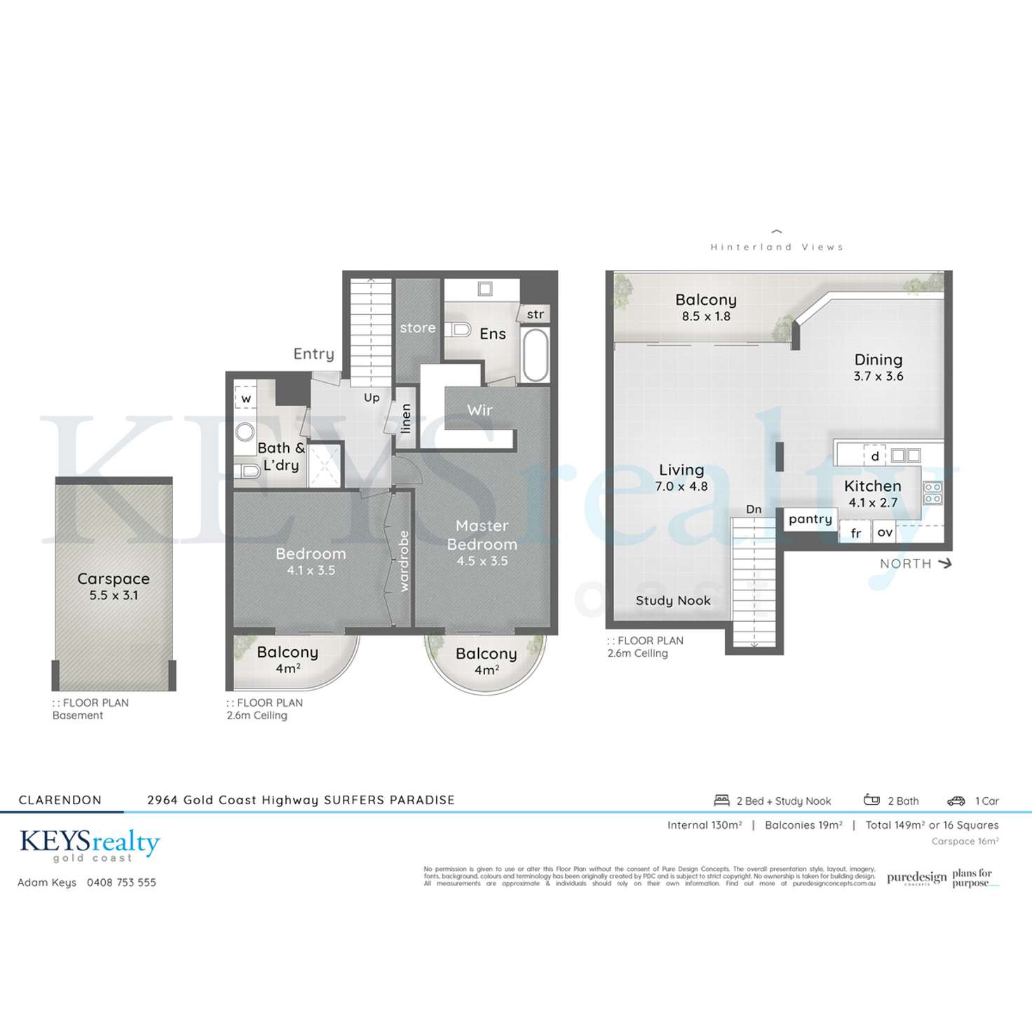 Floorplan of Homely apartment listing, 14/2964 Gold Coast Highway, Surfers Paradise QLD 4217