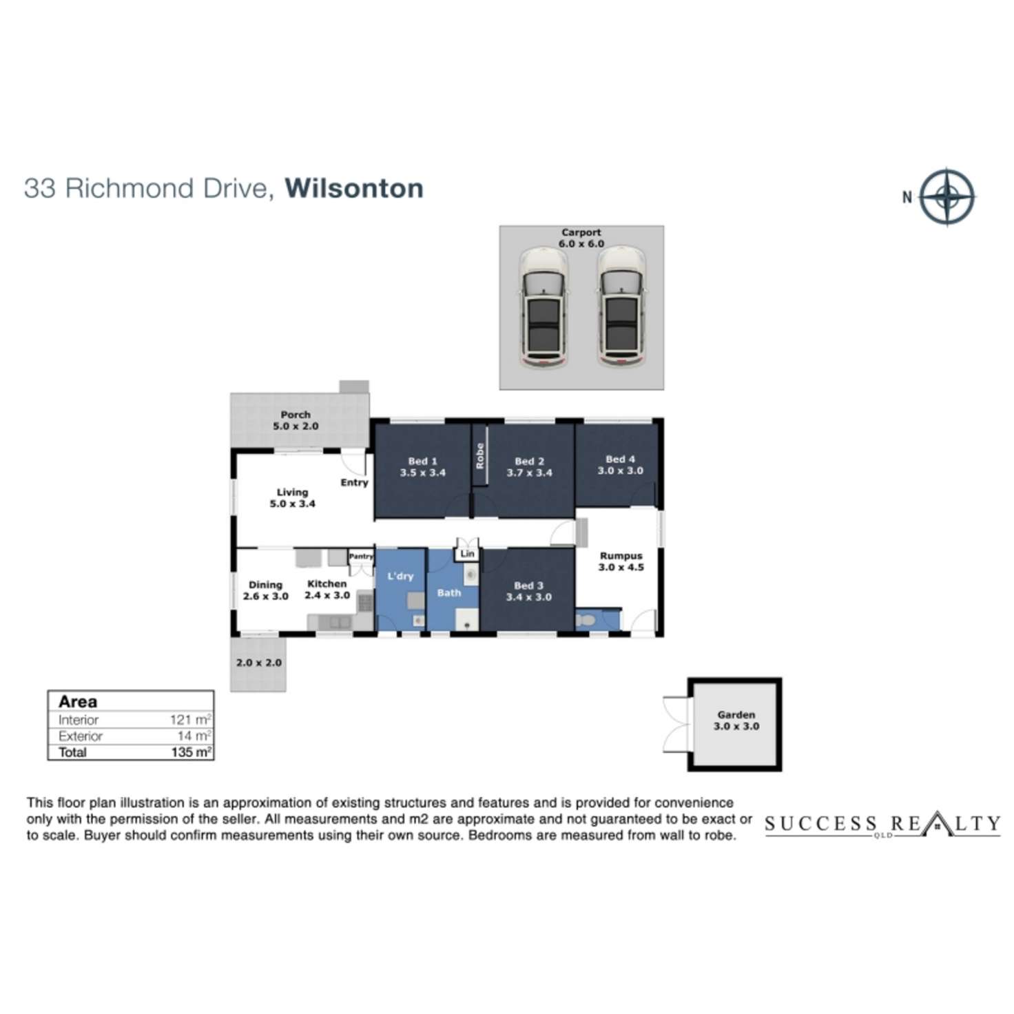 Floorplan of Homely house listing, 33 Richmond Drive, Wilsonton QLD 4350