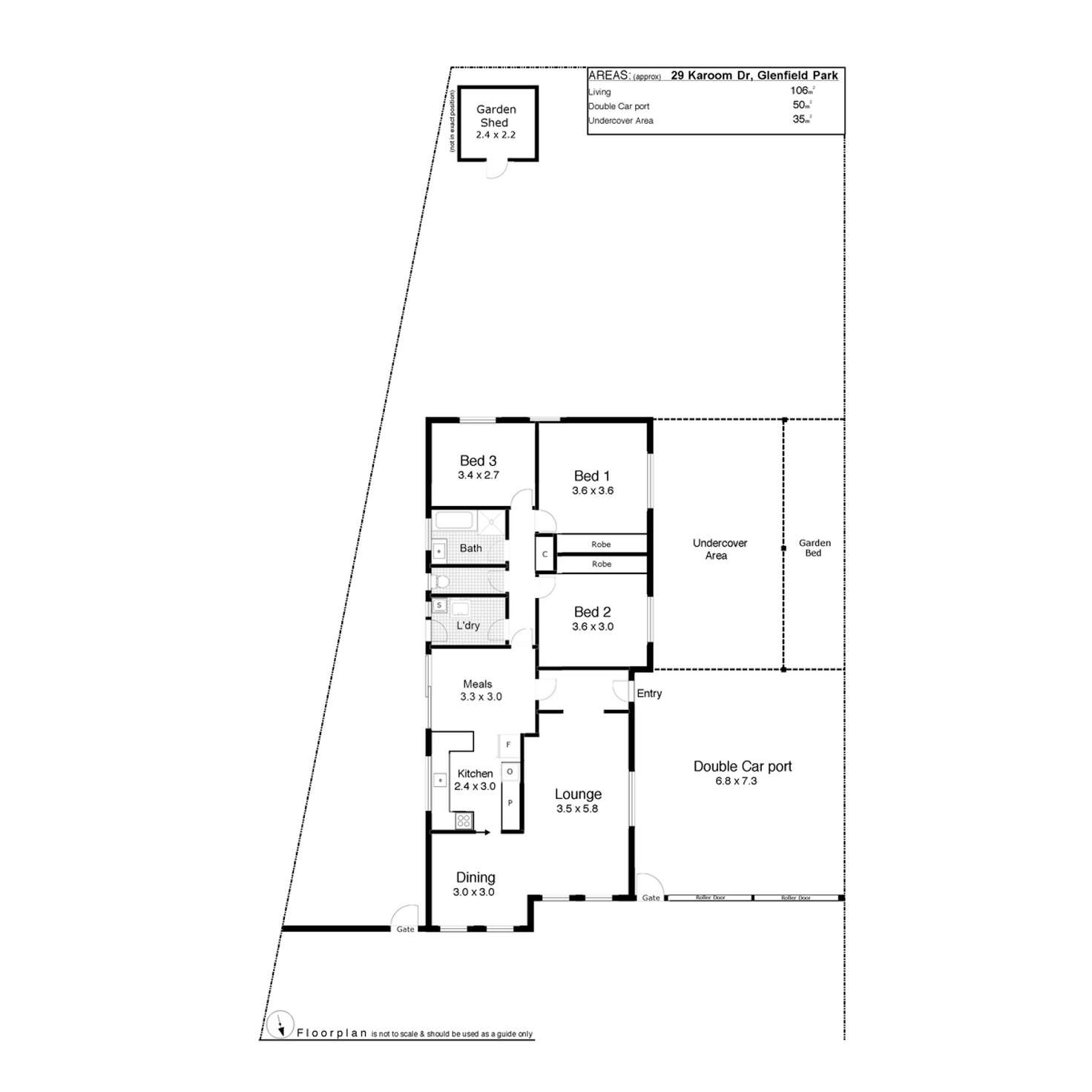 Floorplan of Homely house listing, 29 Karoom Drive, Glenfield Park NSW 2650