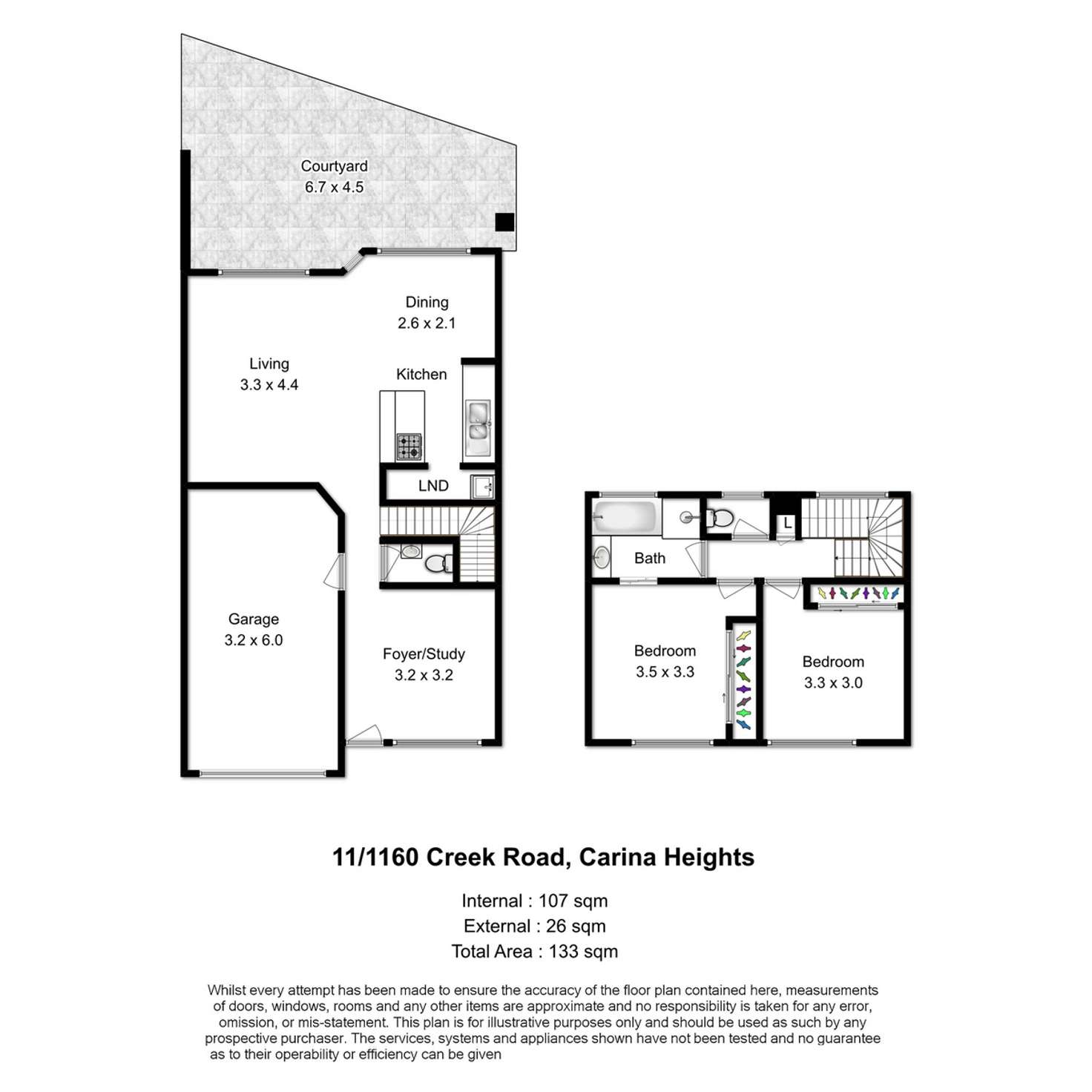 Floorplan of Homely townhouse listing, 11/1160 Creek Road, Carina Heights QLD 4152