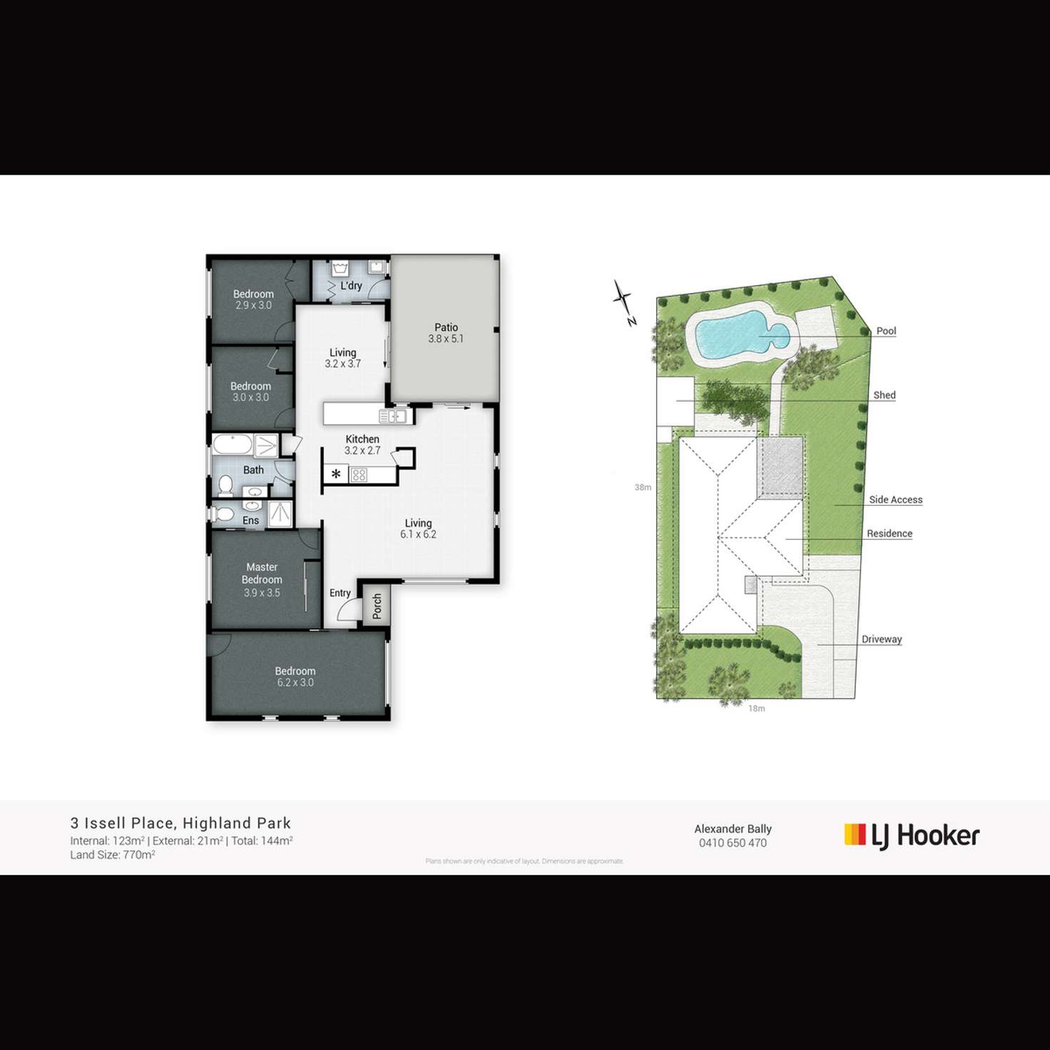 Floorplan of Homely house listing, 3 Issell Place, Highland Park QLD 4211