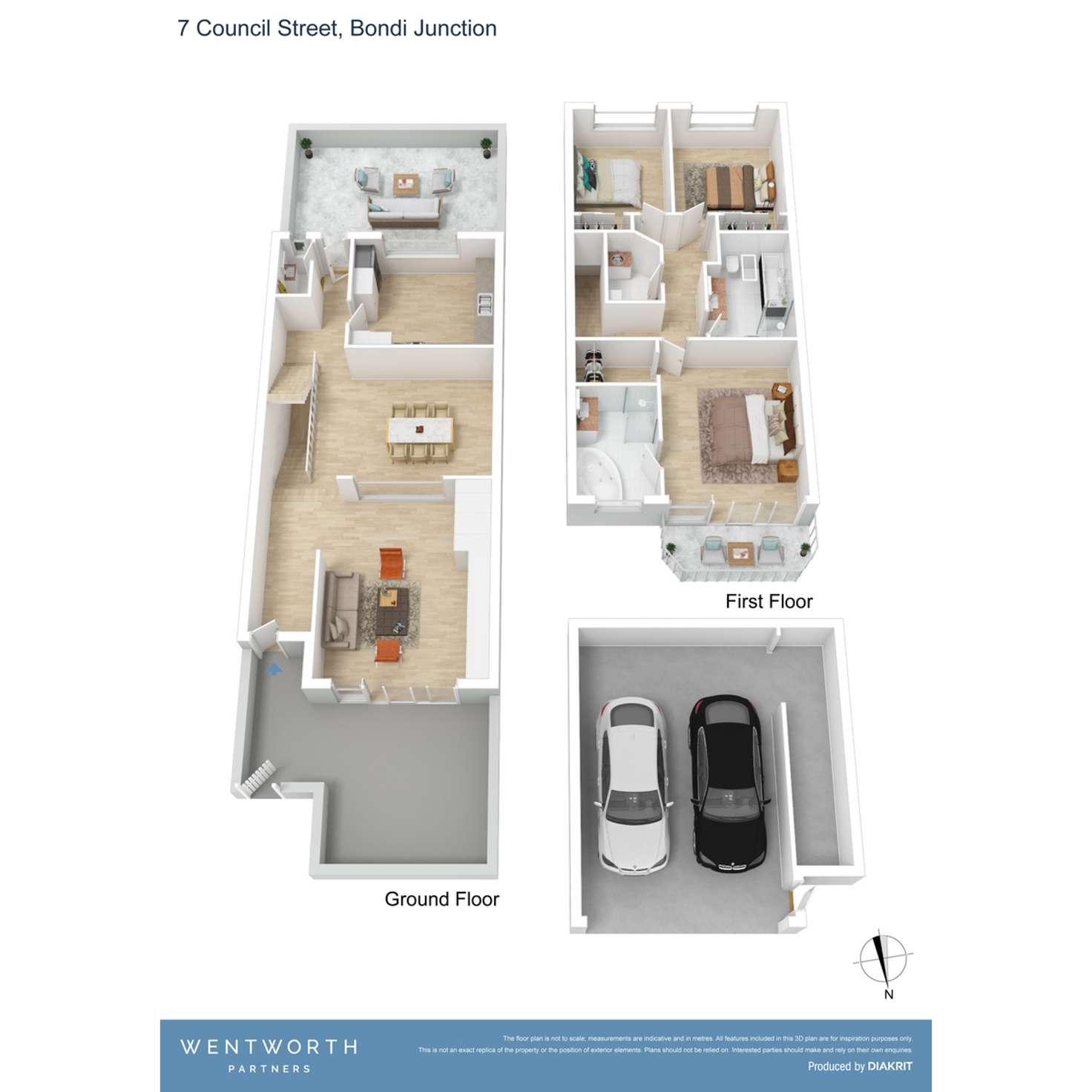 Floorplan of Homely townhouse listing, 7 Council Street, Bondi Junction NSW 2022
