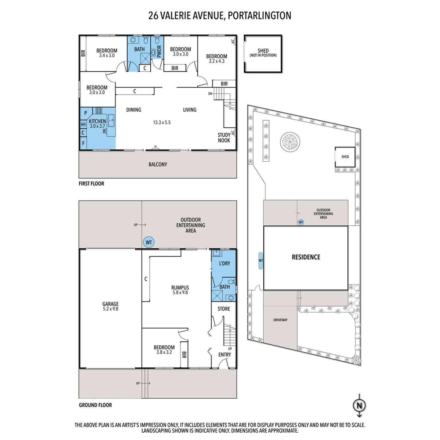 Floorplan of Homely house listing, 26 Valerie Avenue, Portarlington VIC 3223