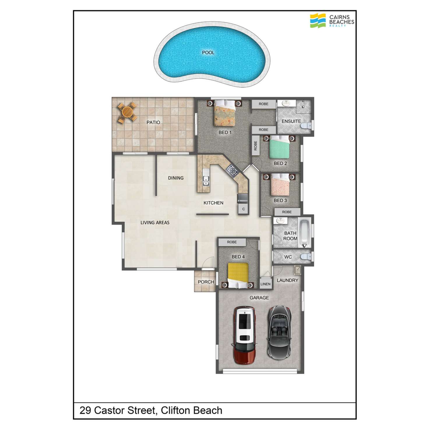 Floorplan of Homely house listing, 29 Castor Street, Clifton Beach QLD 4879