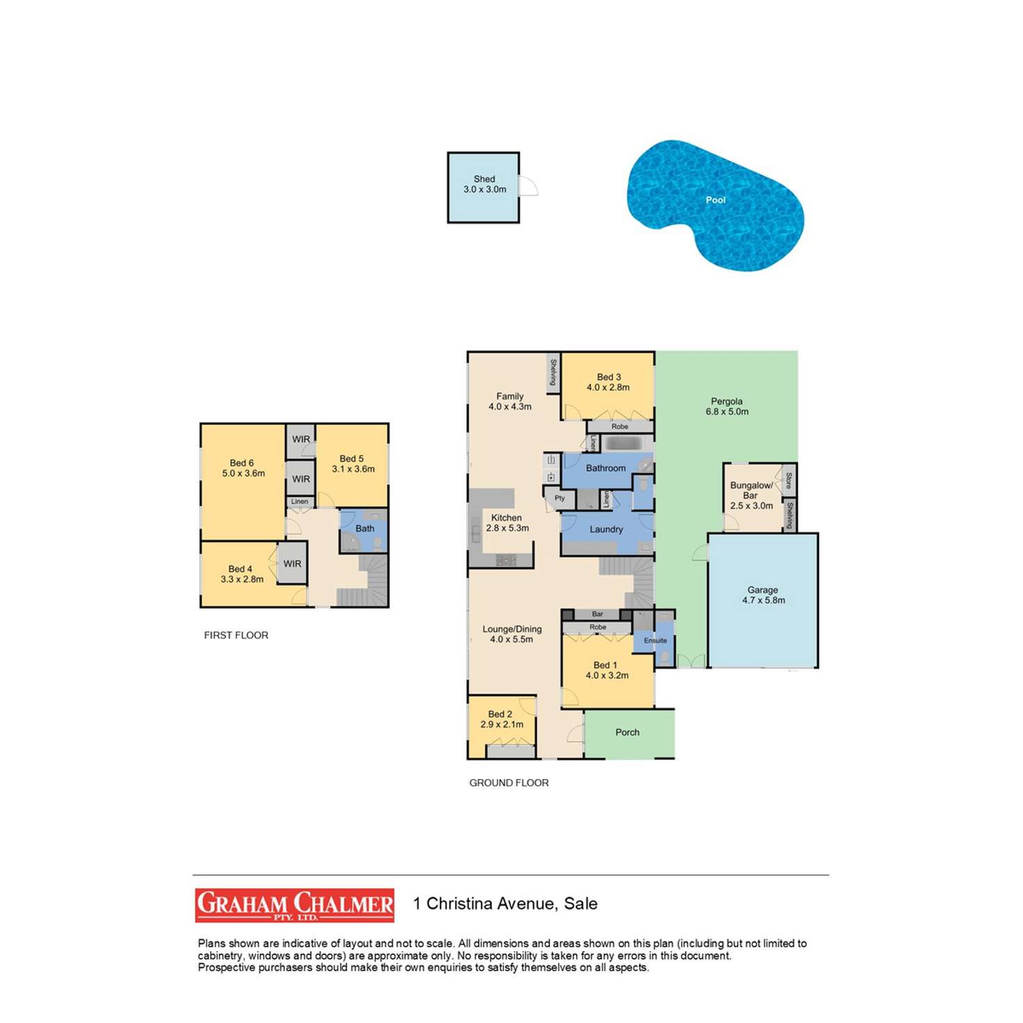 Floorplan of Homely house listing, 1 Christina Avenue, Sale VIC 3850