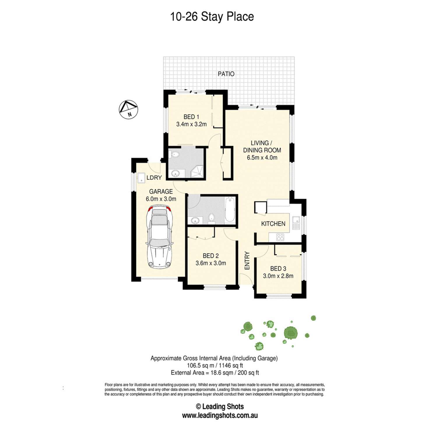 Floorplan of Homely villa listing, 10/26 Stay Place, Carseldine QLD 4034