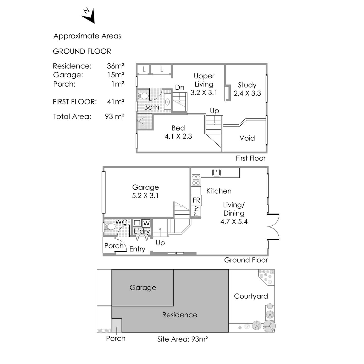 Floorplan of Homely townhouse listing, 103 Ingleton Lane, Mount Lawley WA 6050