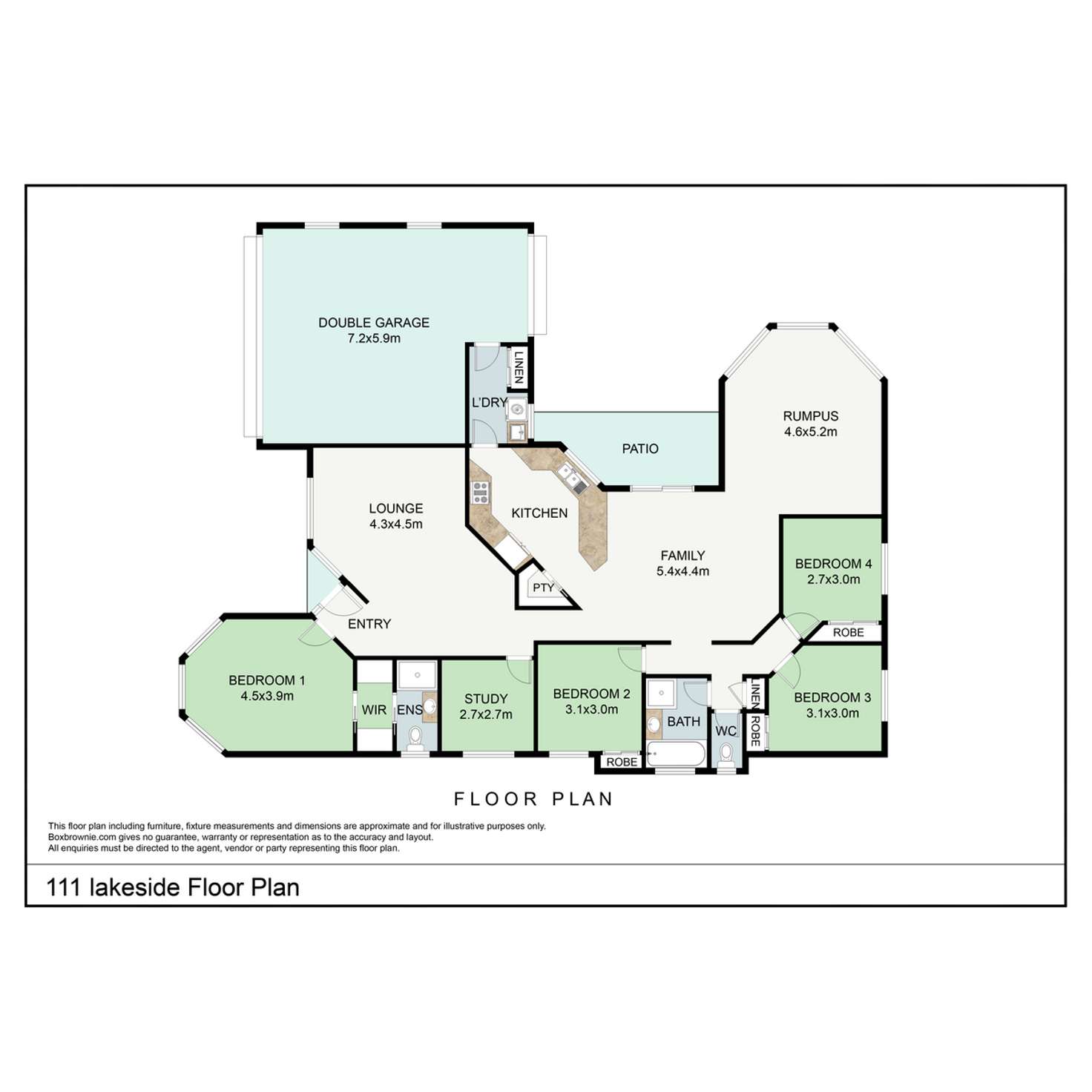 Floorplan of Homely house listing, 111 Lakeside Avenue, Springfield Lakes QLD 4300