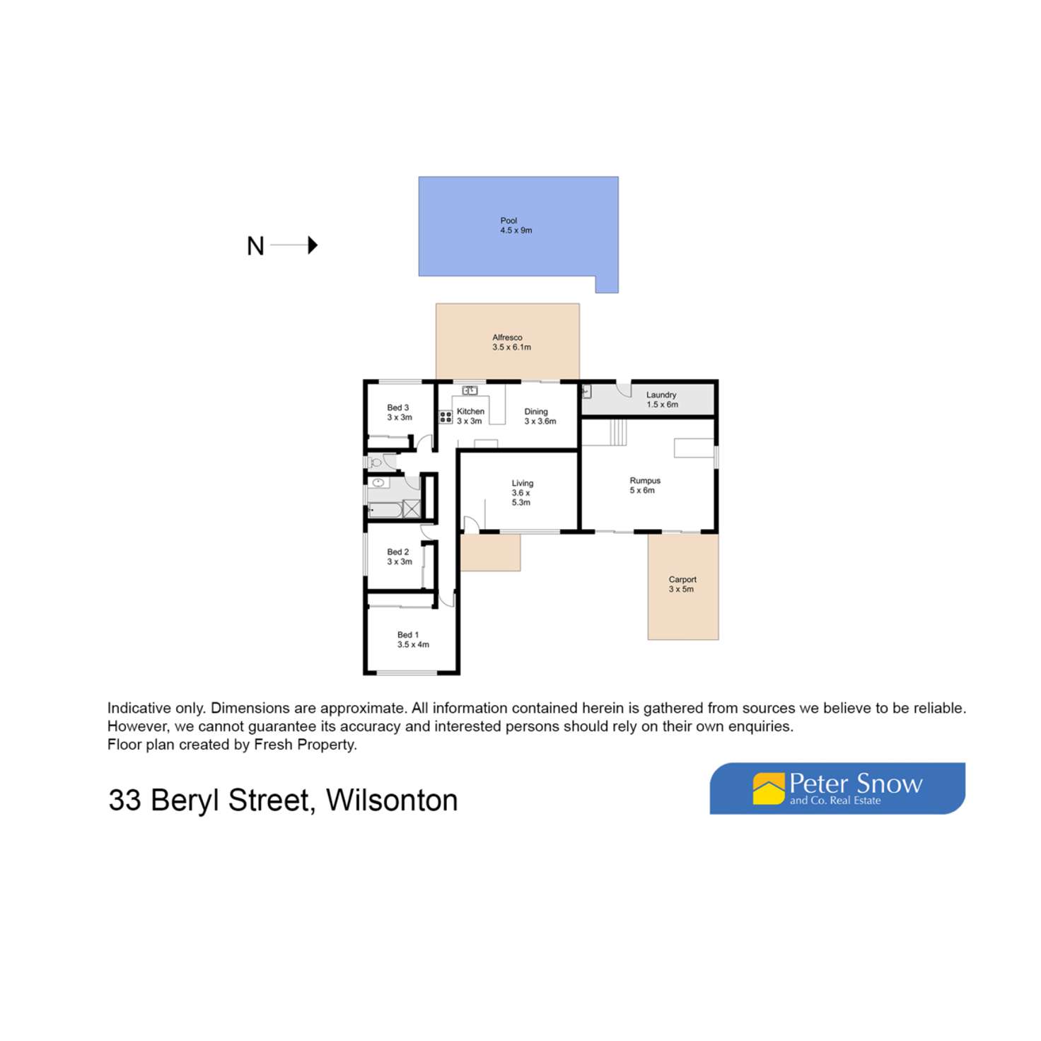 Floorplan of Homely house listing, 33 Beryl Street, Wilsonton QLD 4350