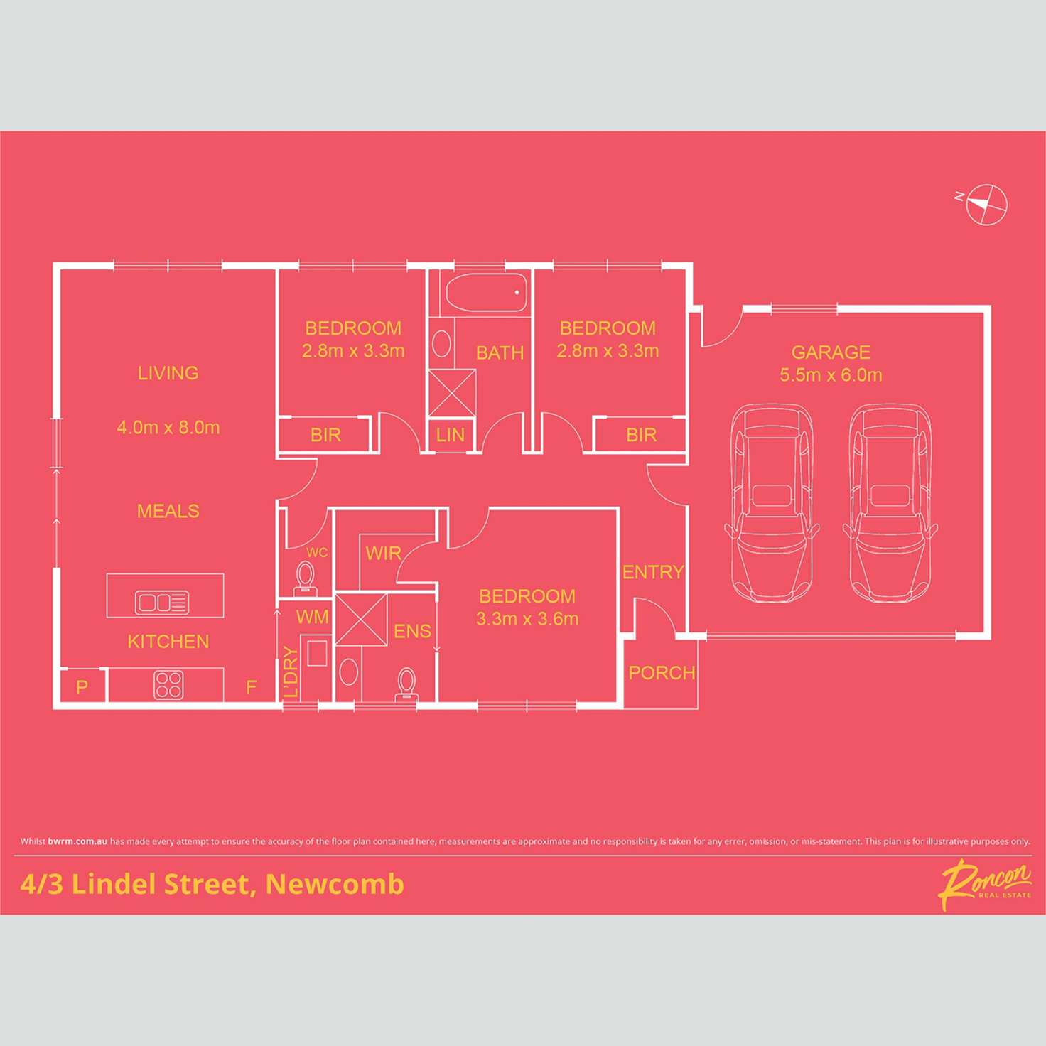 Floorplan of Homely house listing, 4/3 Lindel Street, Newcomb VIC 3219