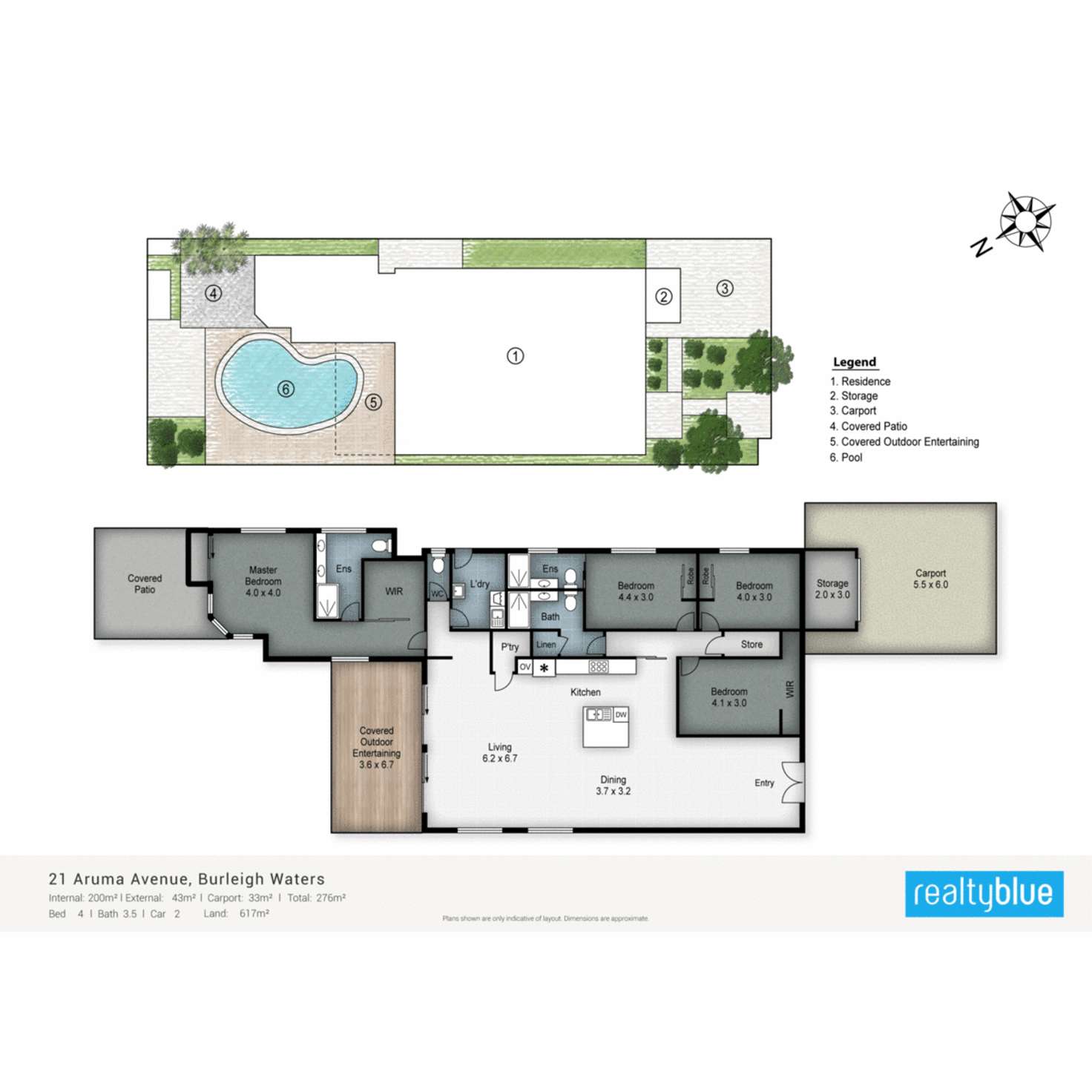 Floorplan of Homely house listing, 21 Aruma Avenue, Burleigh Waters QLD 4220