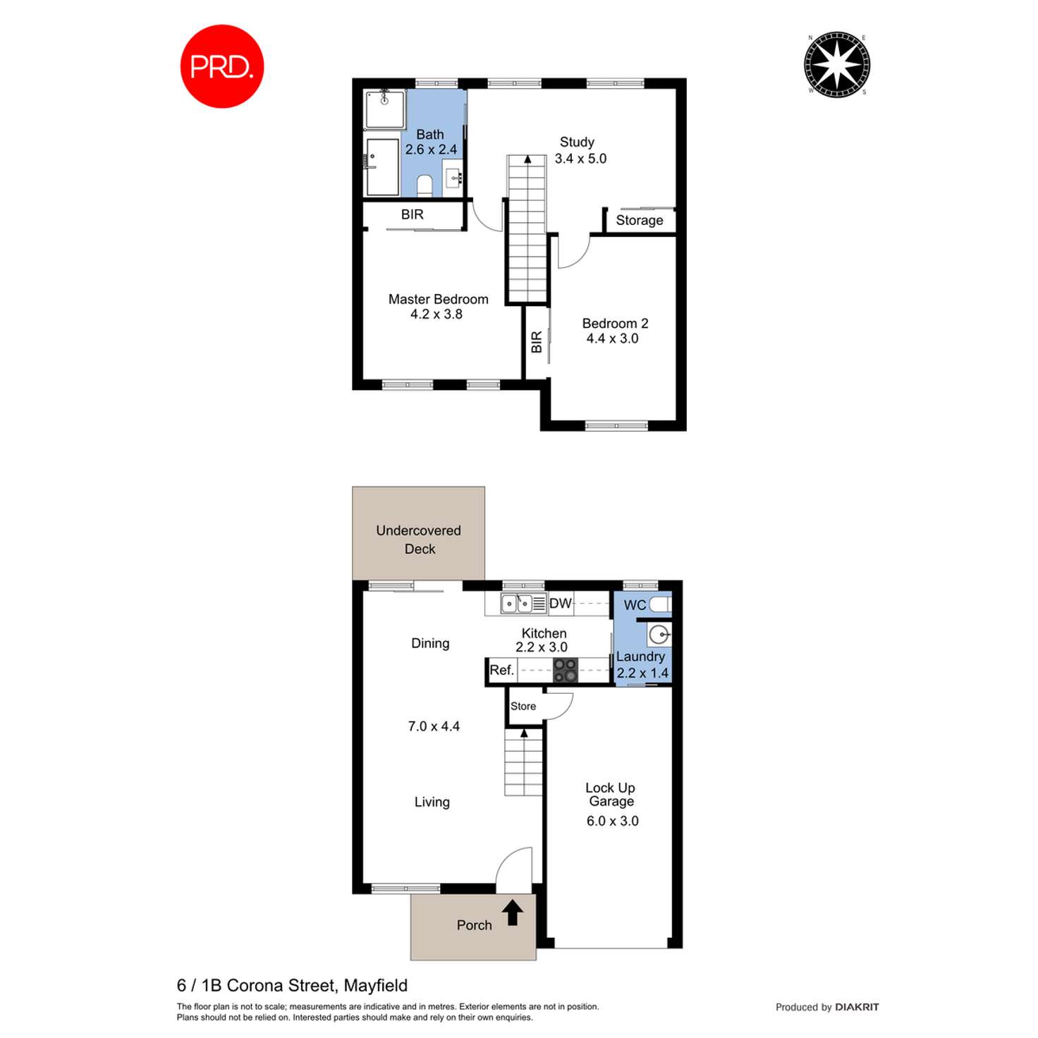 Floorplan of Homely apartment listing, 6/1B Corona Street, Mayfield NSW 2304