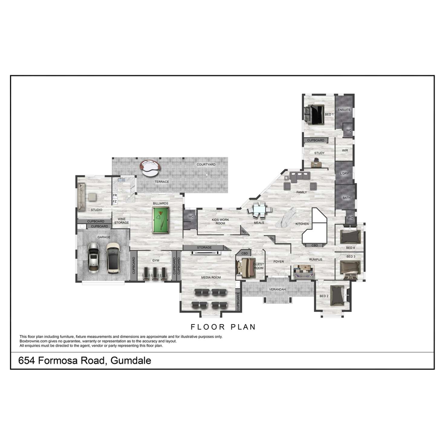 Floorplan of Homely house listing, 654 Formosa Road, Gumdale QLD 4154