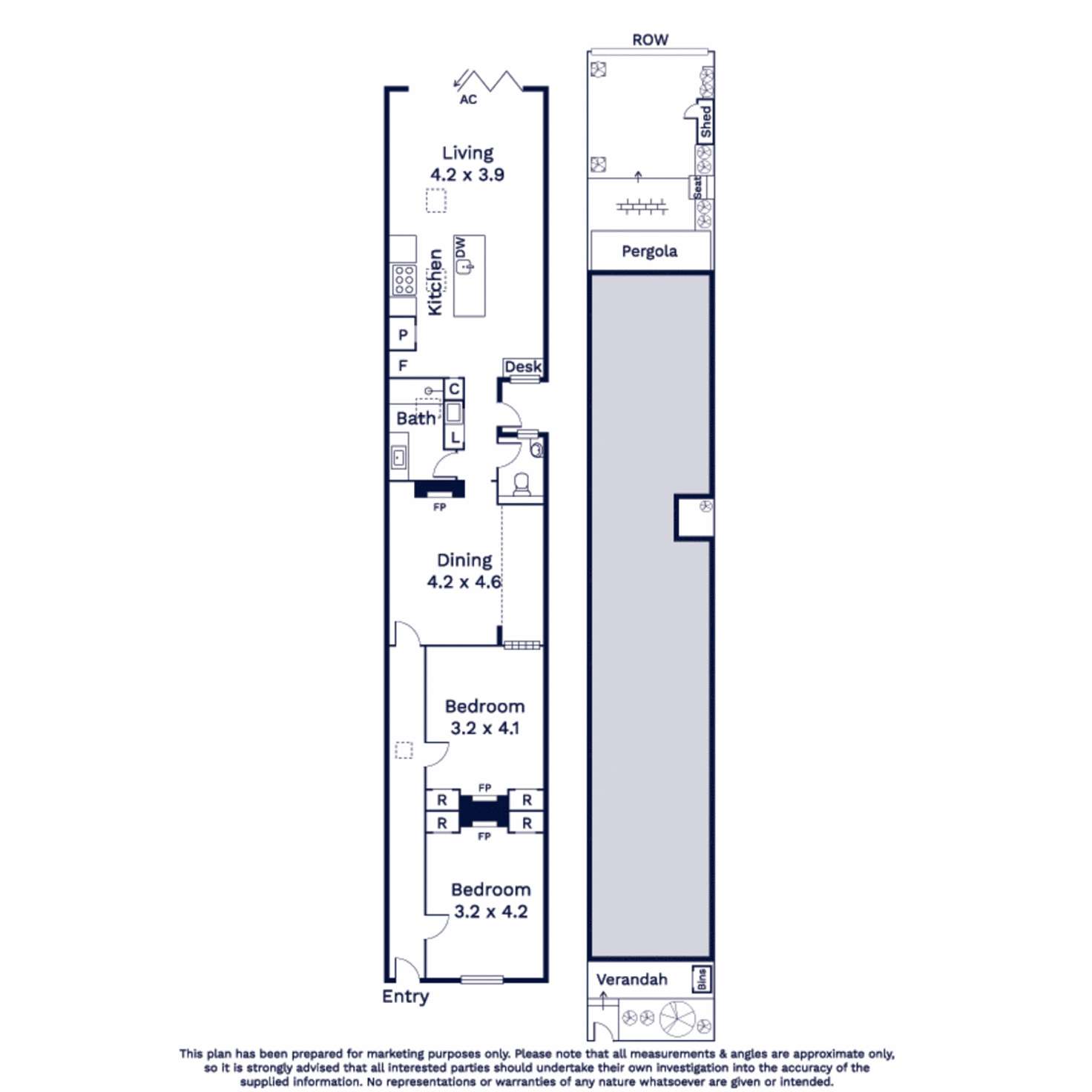 Floorplan of Homely house listing, 92 Tennyson Street, Kensington VIC 3031