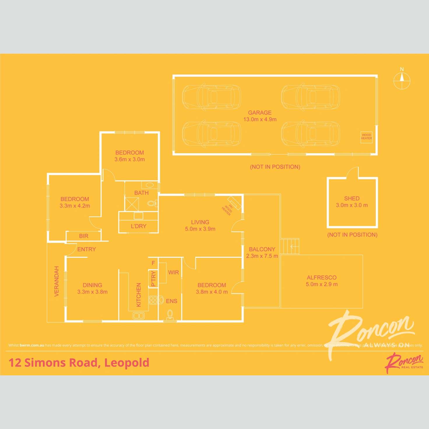 Floorplan of Homely house listing, 12 Simons Road, Leopold VIC 3224