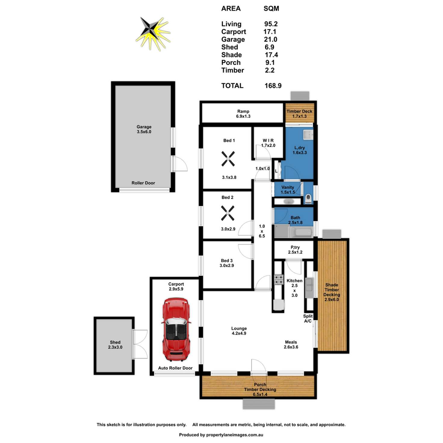 Floorplan of Homely house listing, 1C Little Eva Street, Williamstown SA 5351