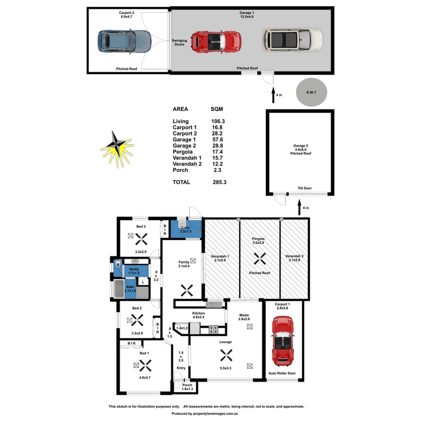 Floorplan of Homely house listing, 10 Mitchell Court, Williamstown SA 5351