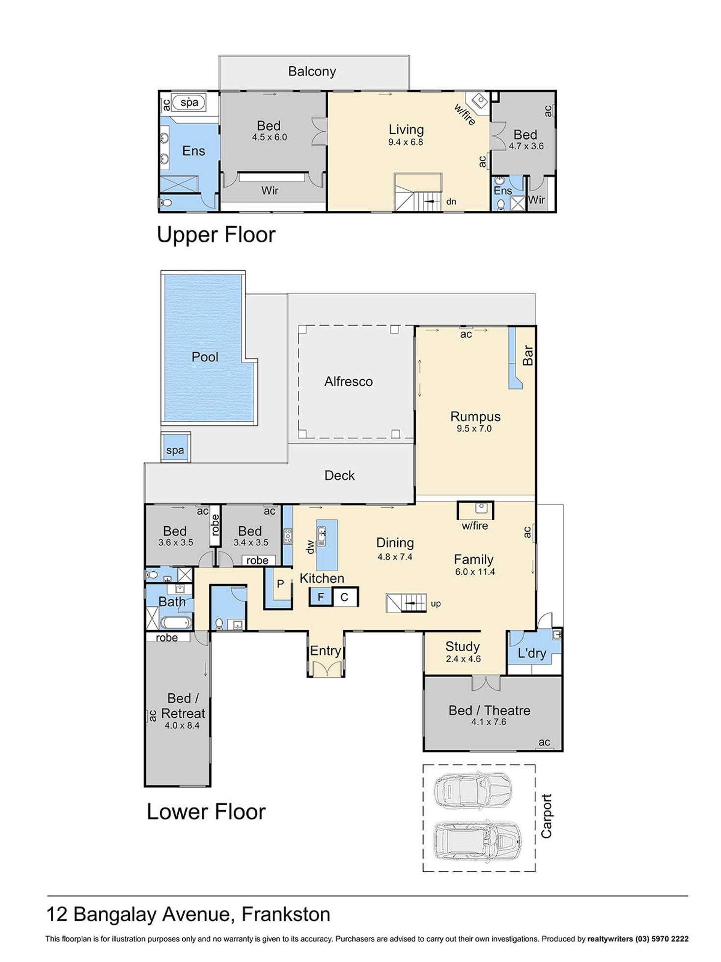 Floorplan of Homely house listing, 12 Bangalay Avenue, Frankston South VIC 3199