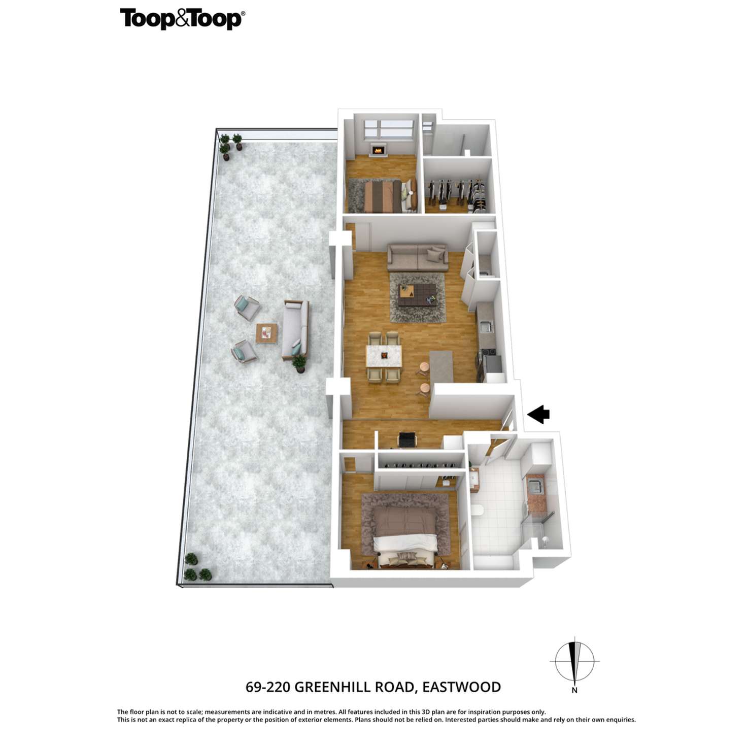 Floorplan of Homely apartment listing, 69/220 Greenhill Road, Eastwood SA 5063